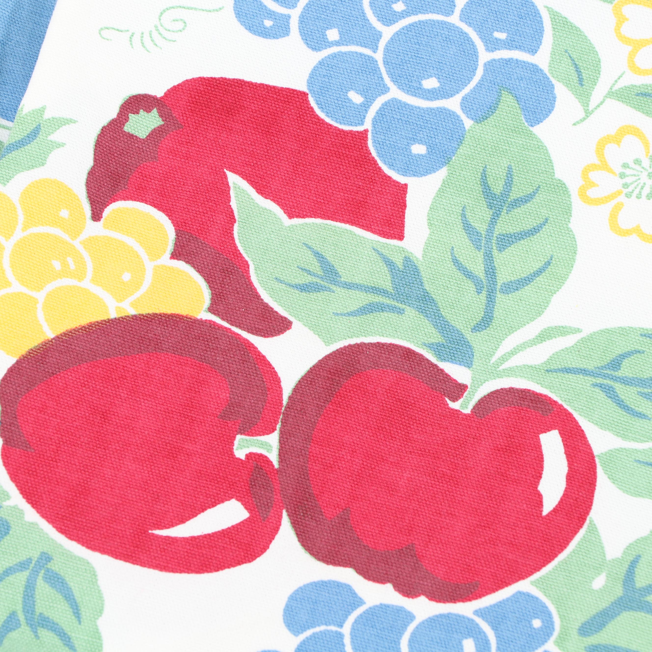 Crate & Barrel Vintage Print Cotton Napkins and Tablecloths