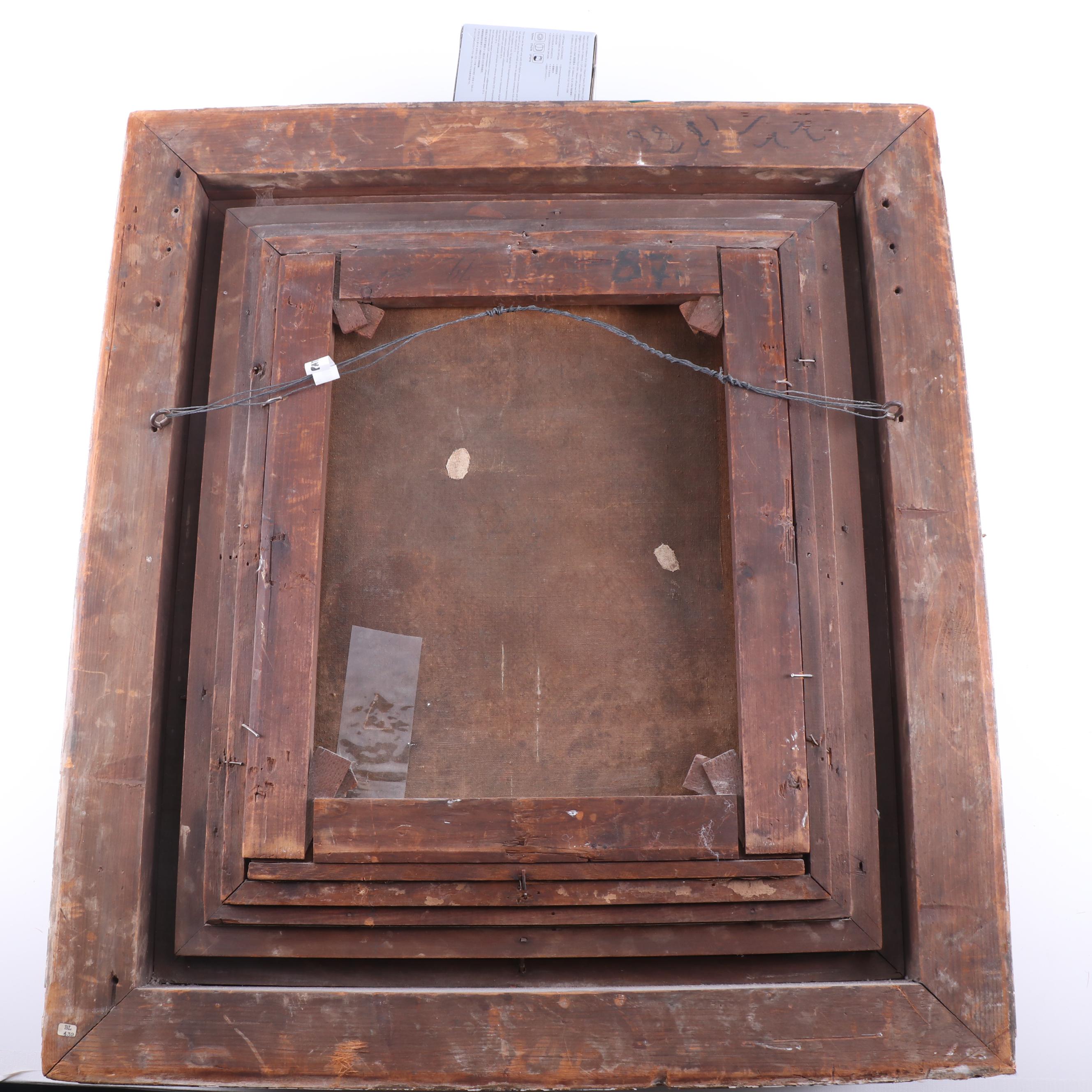 Mid 19th Century European Oil Portrait Painting of a Young Woman