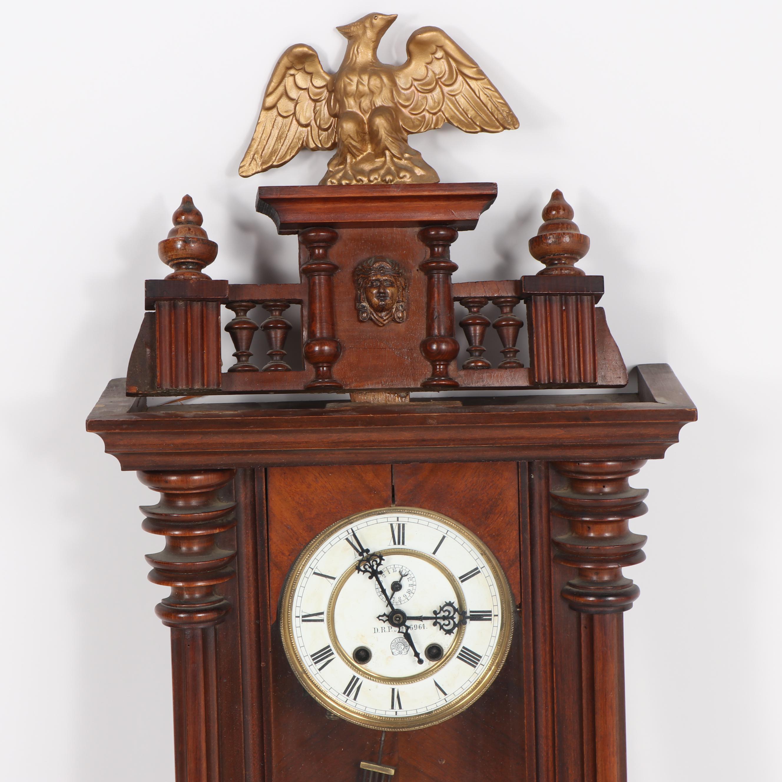 Austrian Vienna Regulator Wall Clock, Early 20th Century