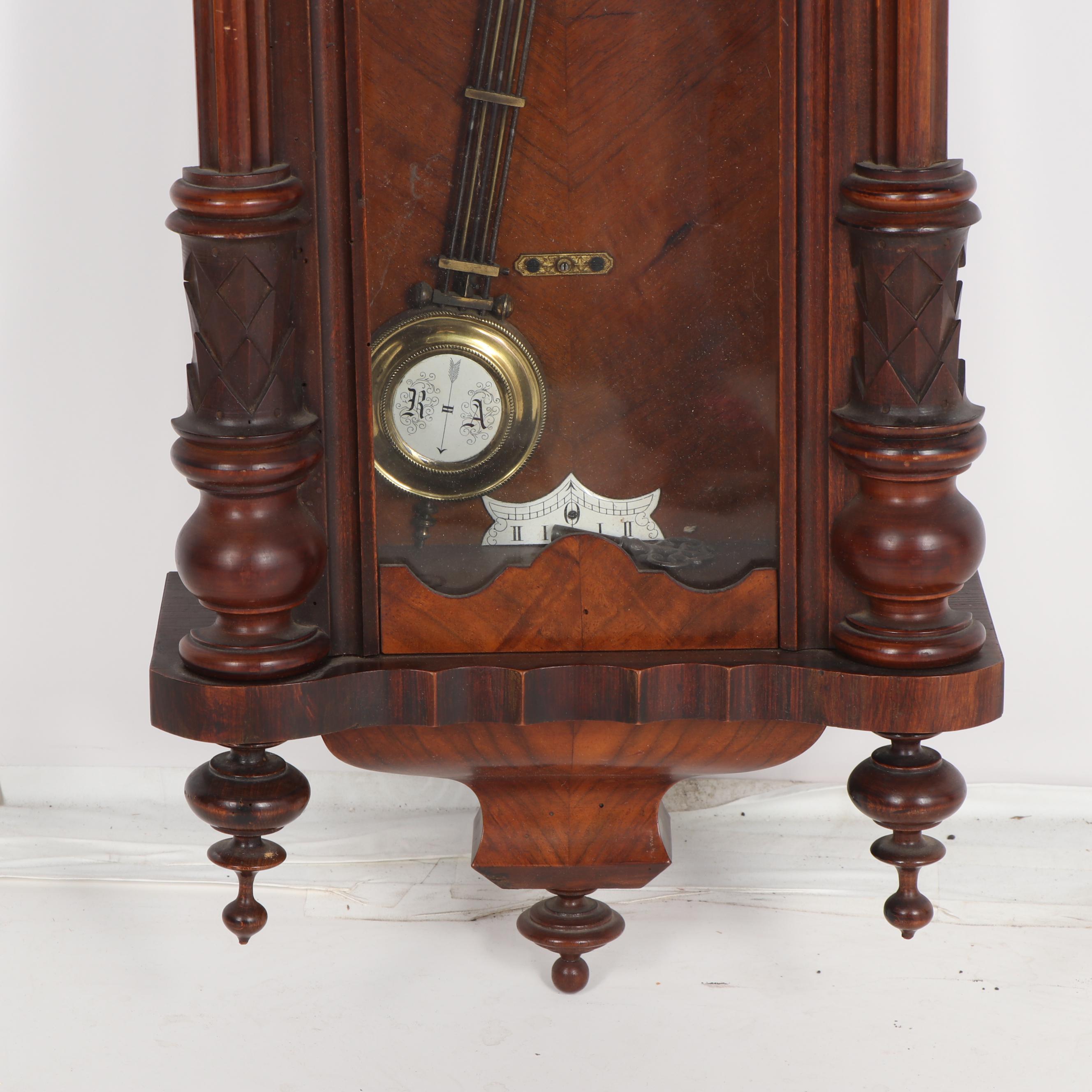 Austrian Vienna Regulator Wall Clock, Early 20th Century