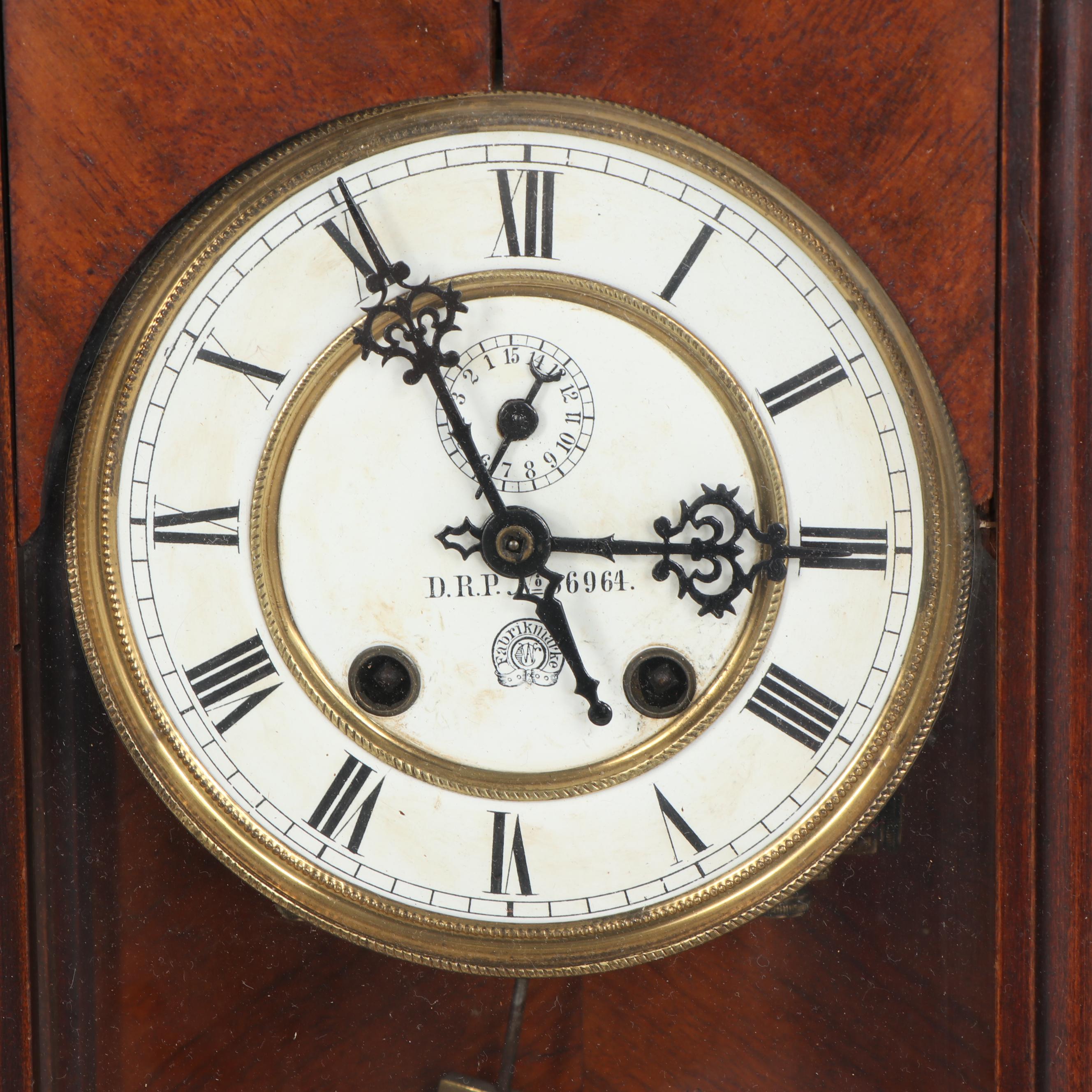 Austrian Vienna Regulator Wall Clock, Early 20th Century