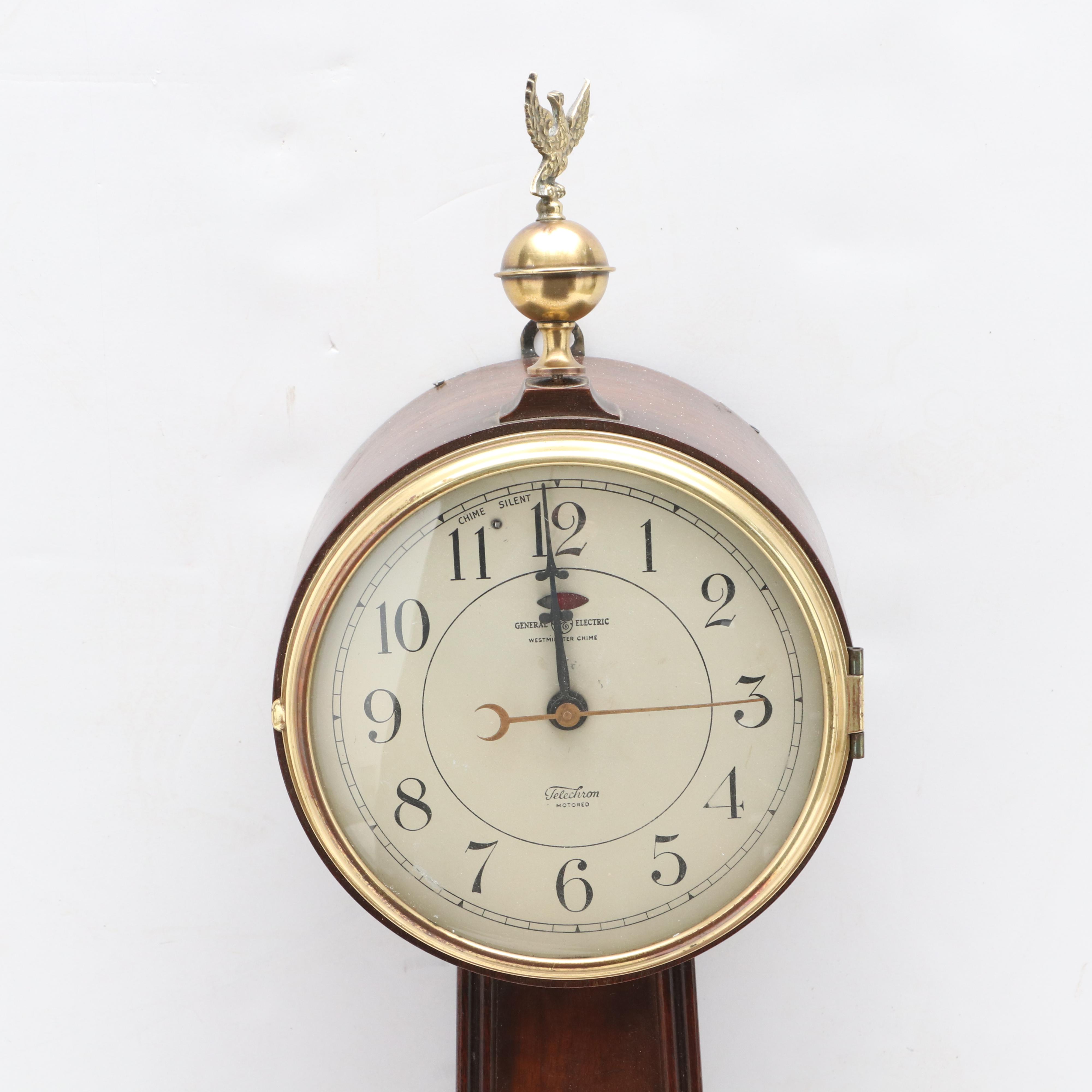 General Electric "Telechron" Banjo Wall Clock