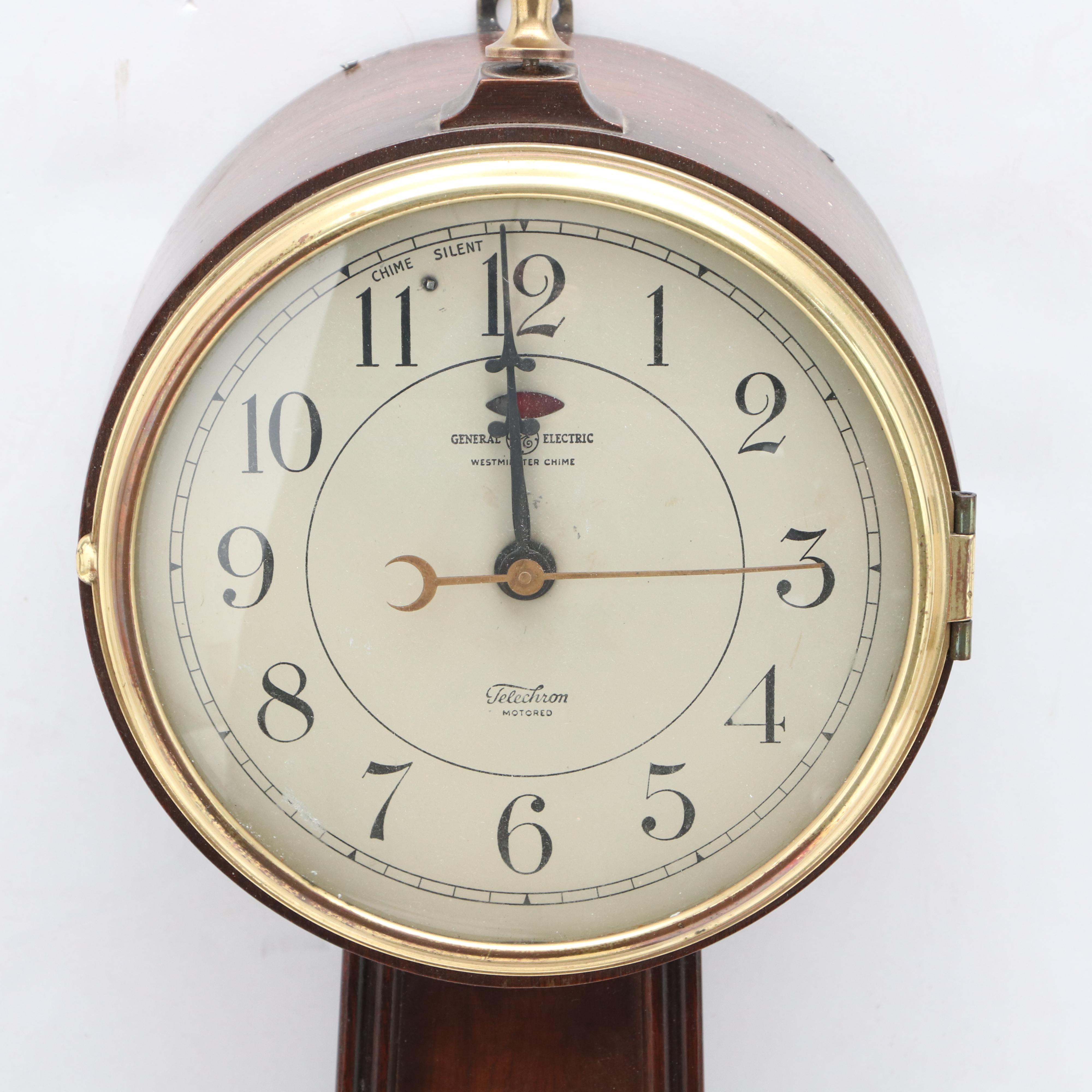 General Electric "Telechron" Banjo Wall Clock