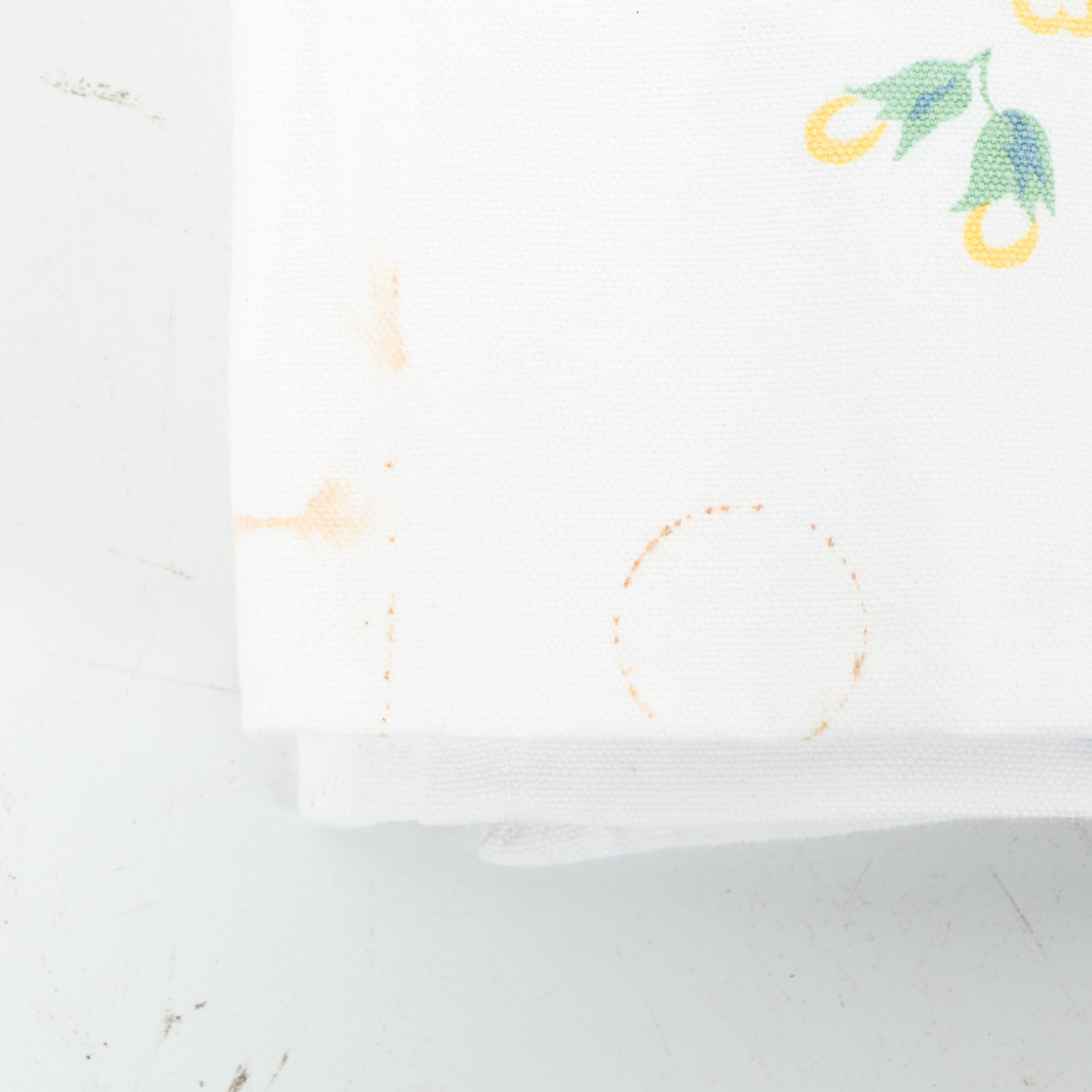 Crate & Barrel Vintage Print Cotton Napkins and Tablecloths