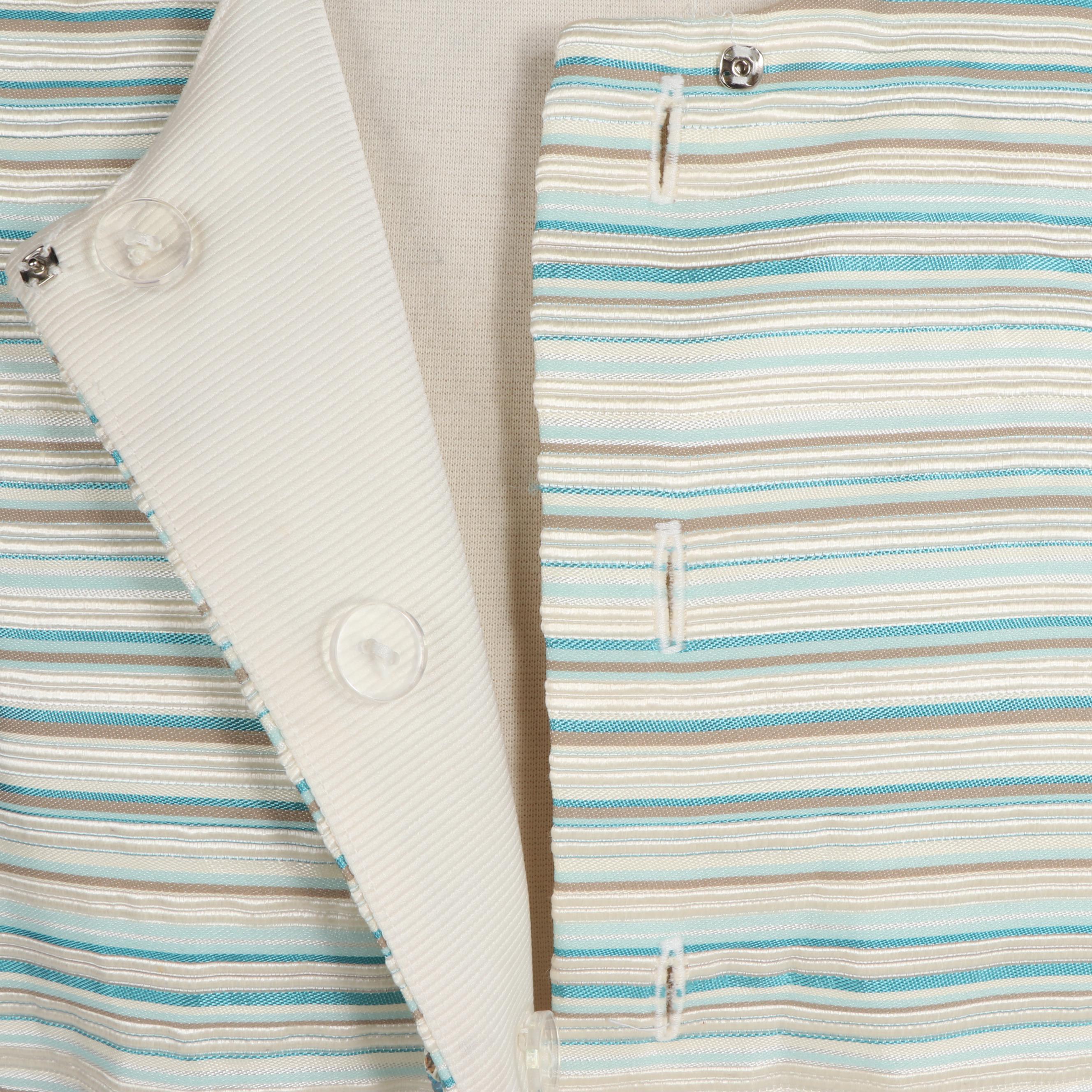 Victor Costa for Neiman Marcus Skirt Suit with Rhinestone Buttons