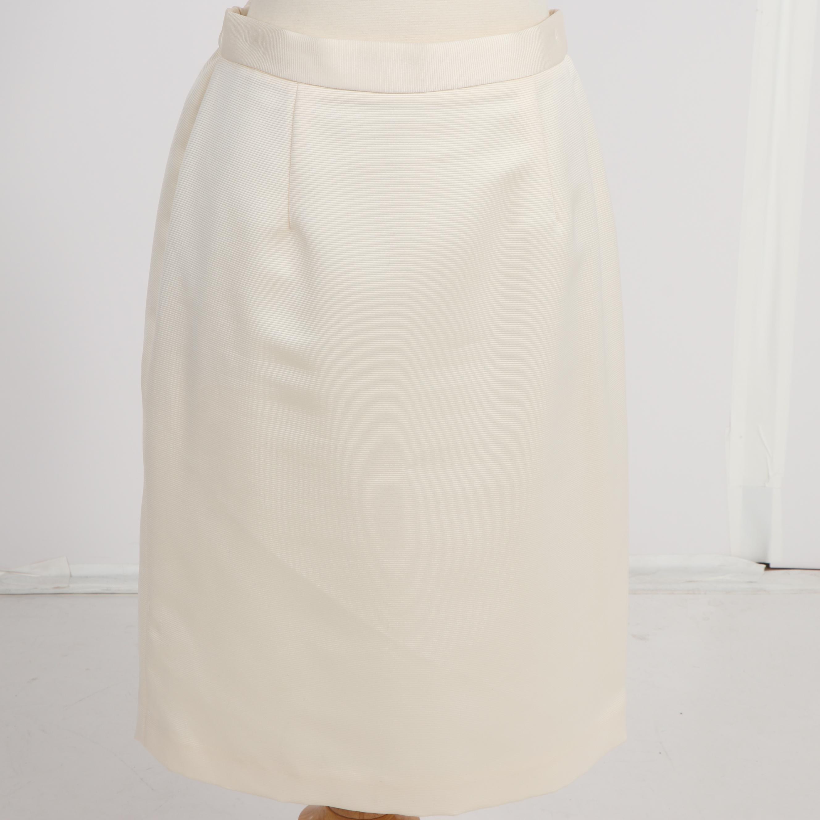 Victor Costa for Neiman Marcus Skirt Suit with Rhinestone Buttons