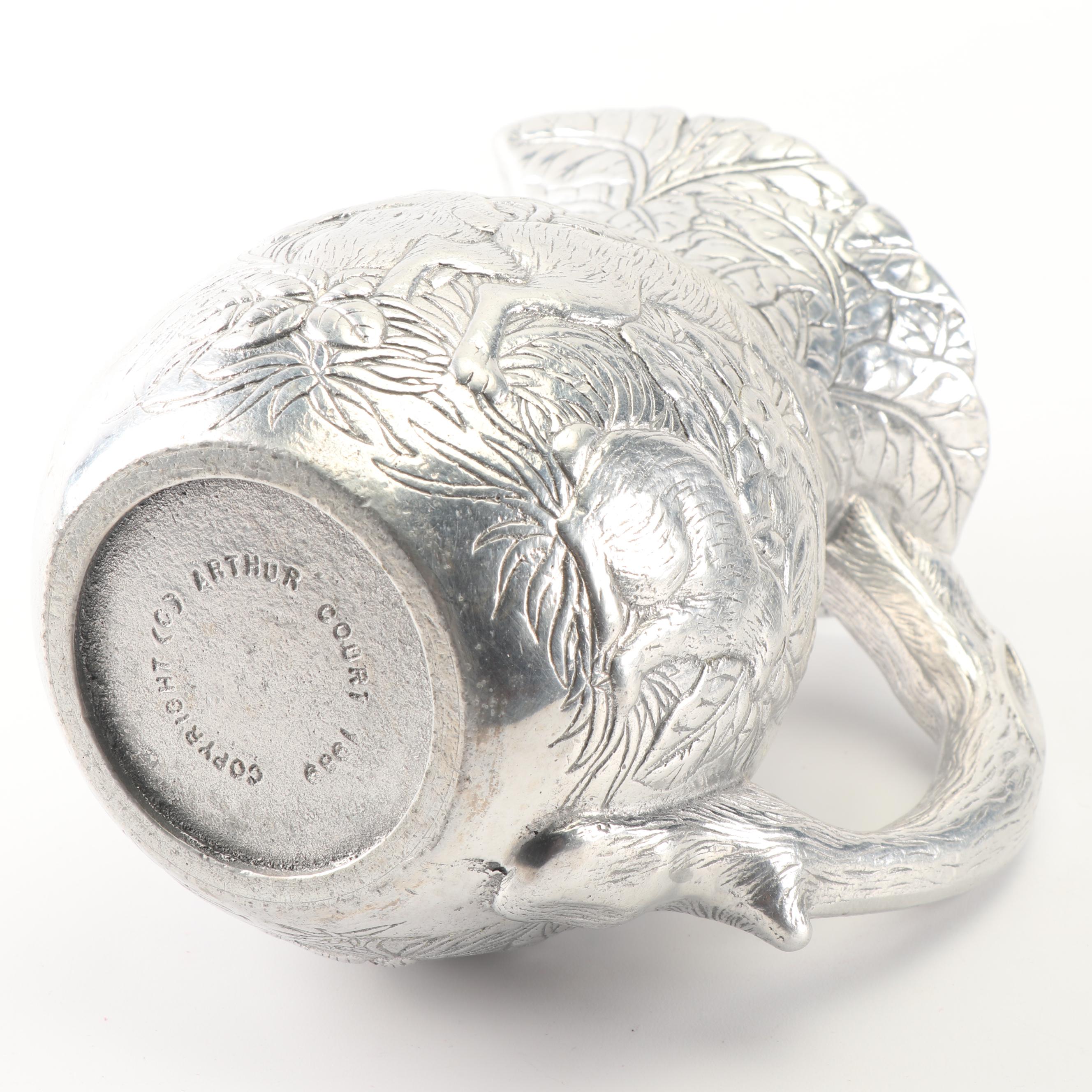 Arthur Court "Bunnies" Aluminum Hollowware Serveware