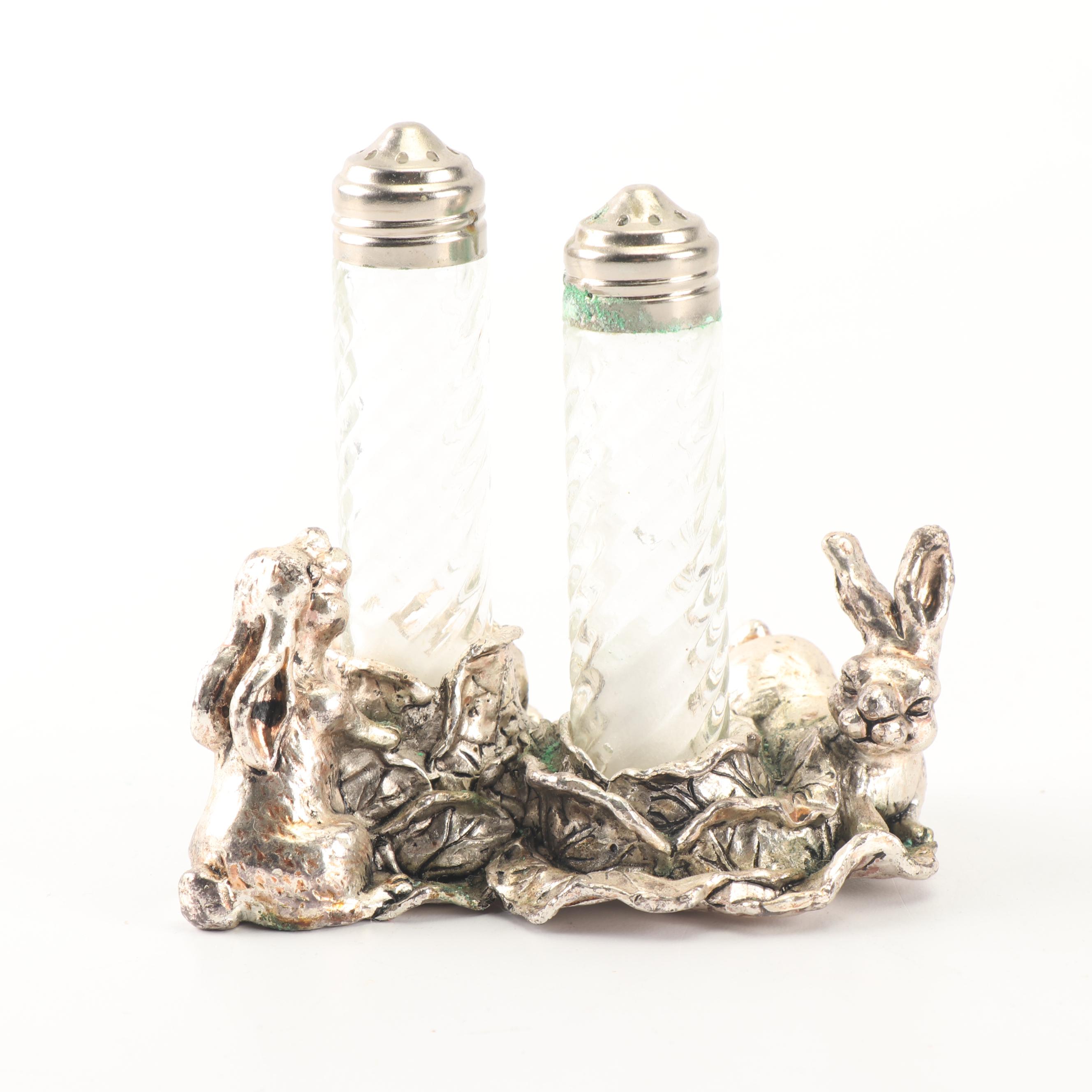 Arthur Court "Bunnies" Aluminum Hollowware Serveware