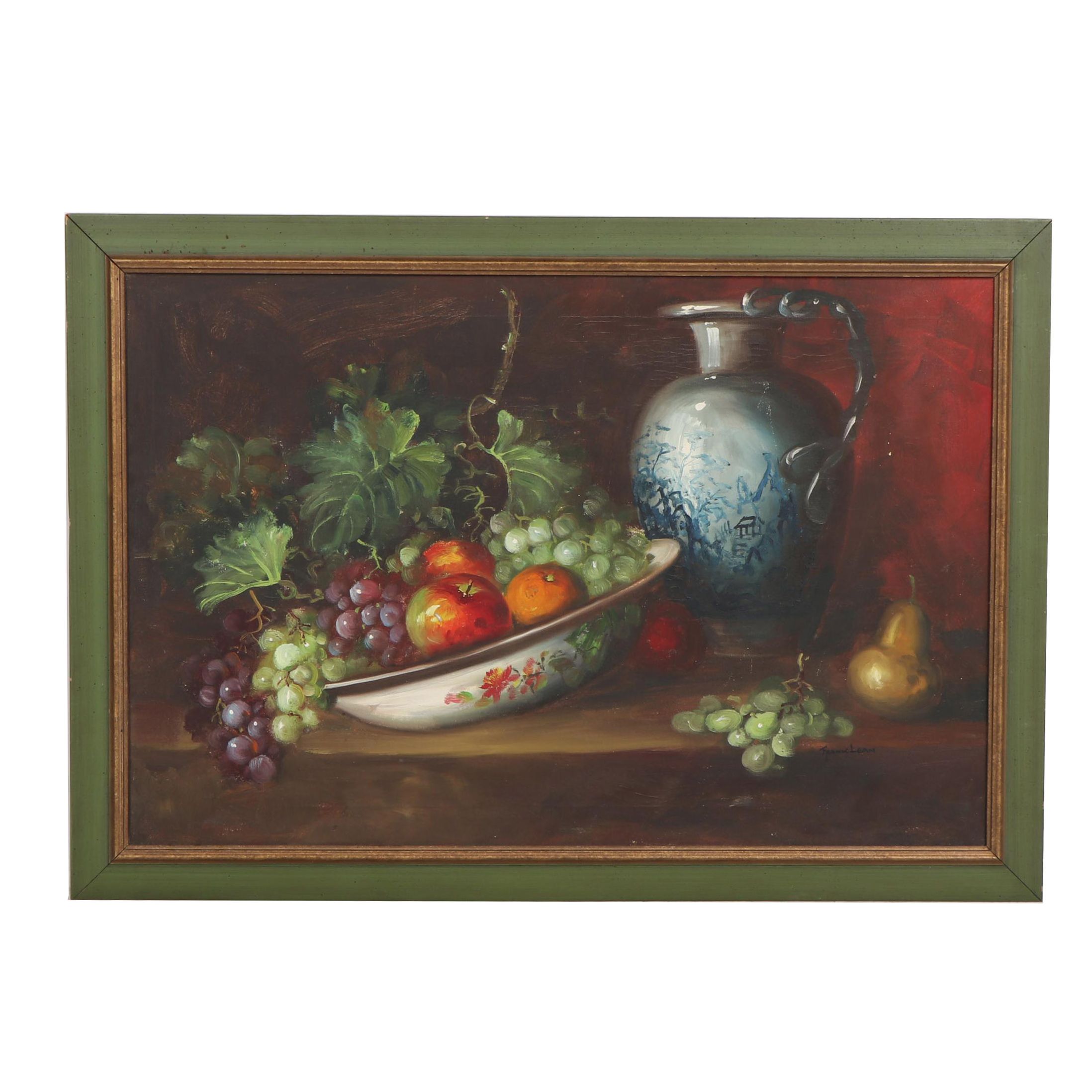 Frank Lean Still Life Oil Painting