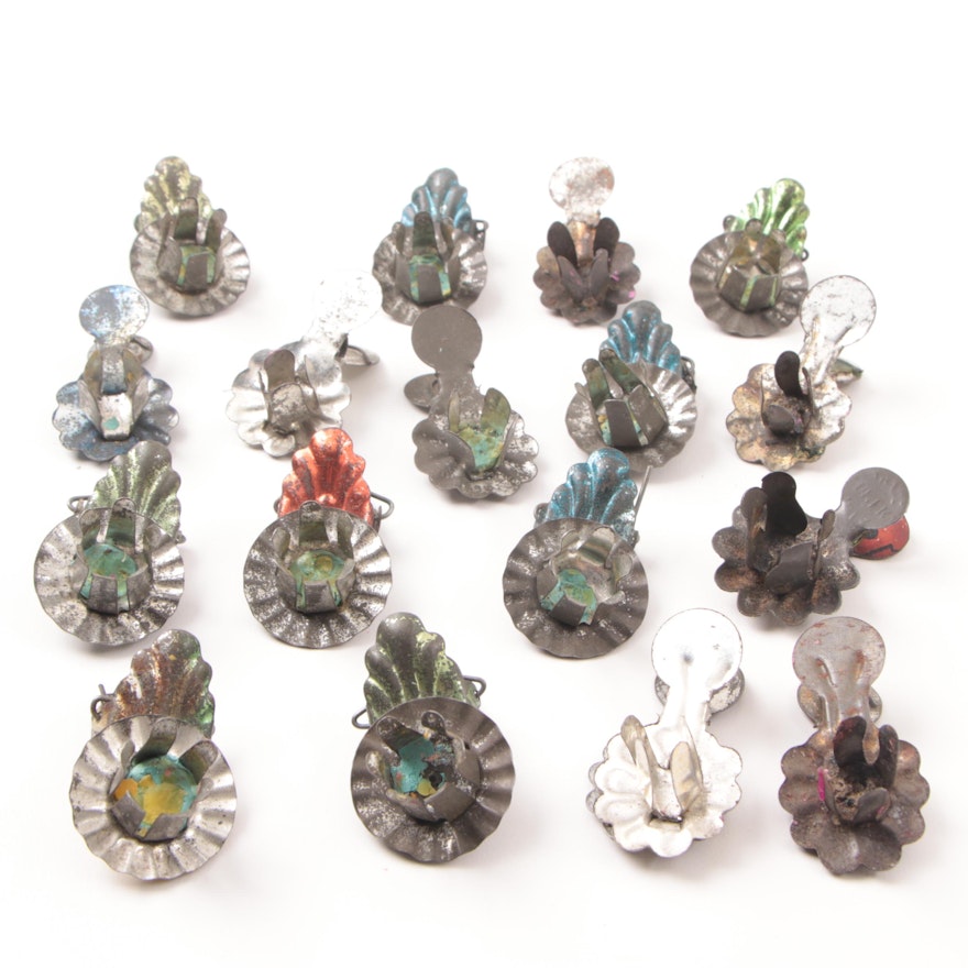 Collection of Vintage Christmas Tree Candle Clips