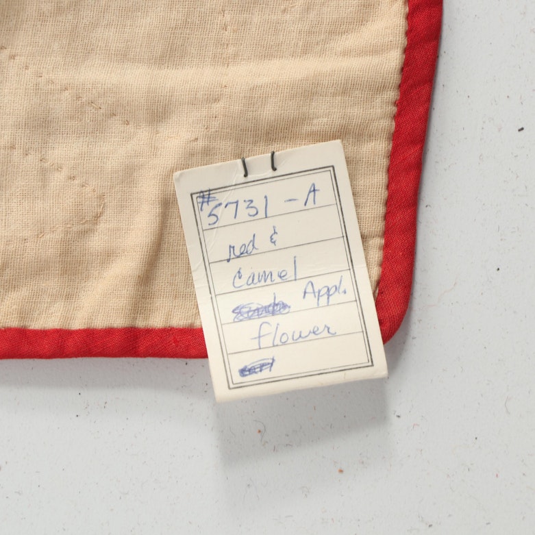 Handmade "Apple Blossom" Applique Quilt