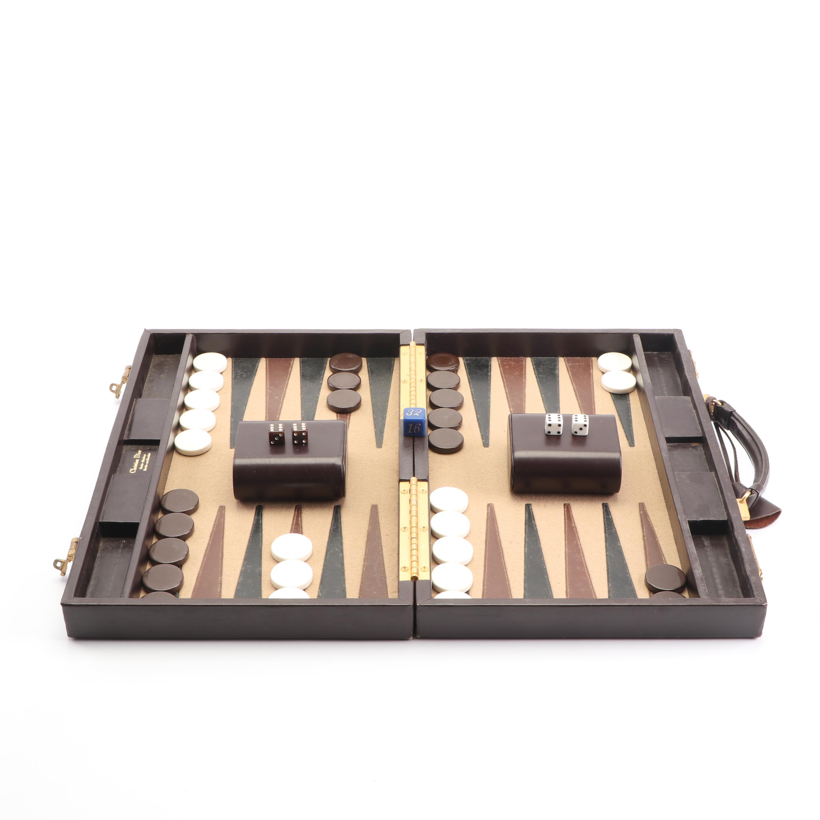 Christian Dior Backgammon Set