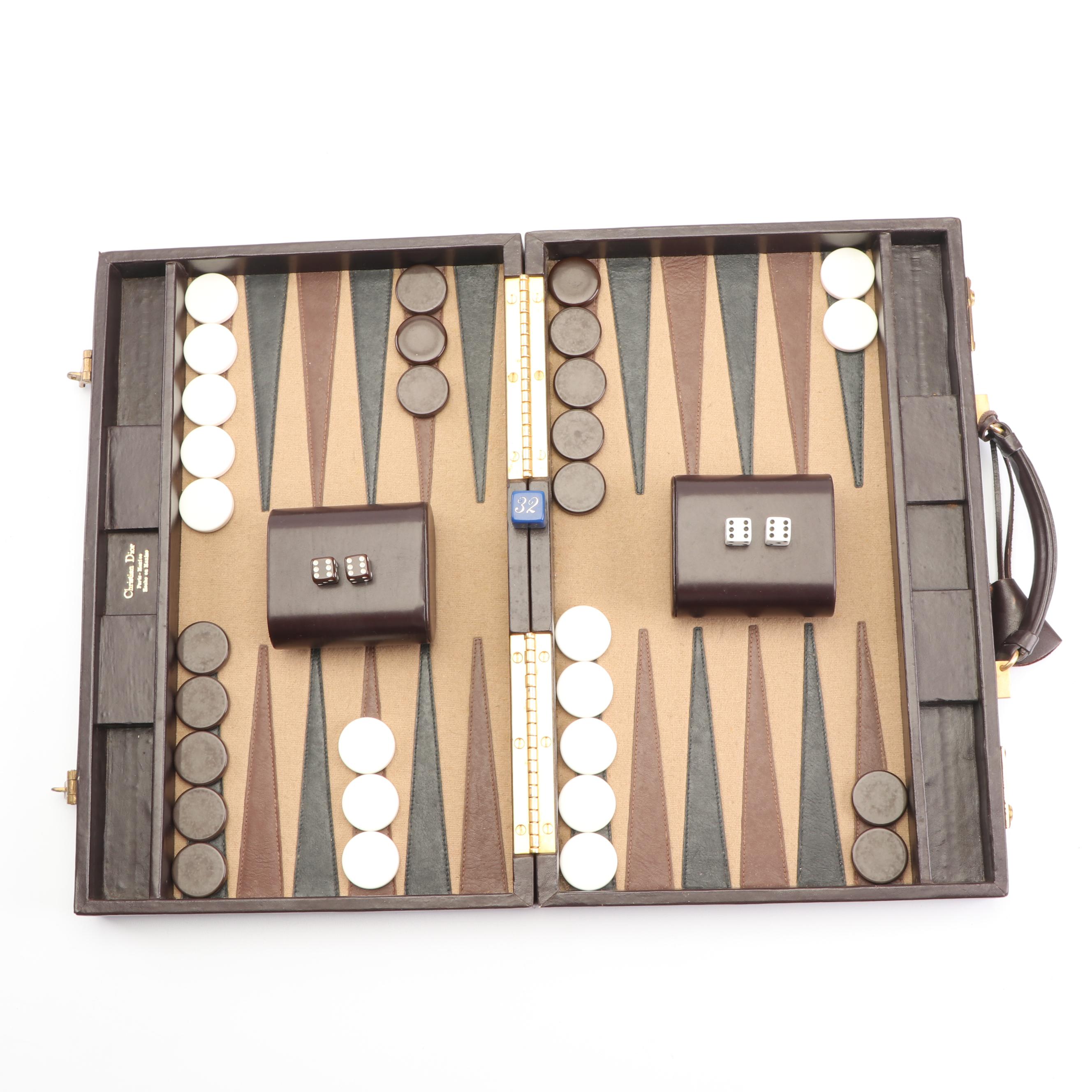 Christian Dior Backgammon Set