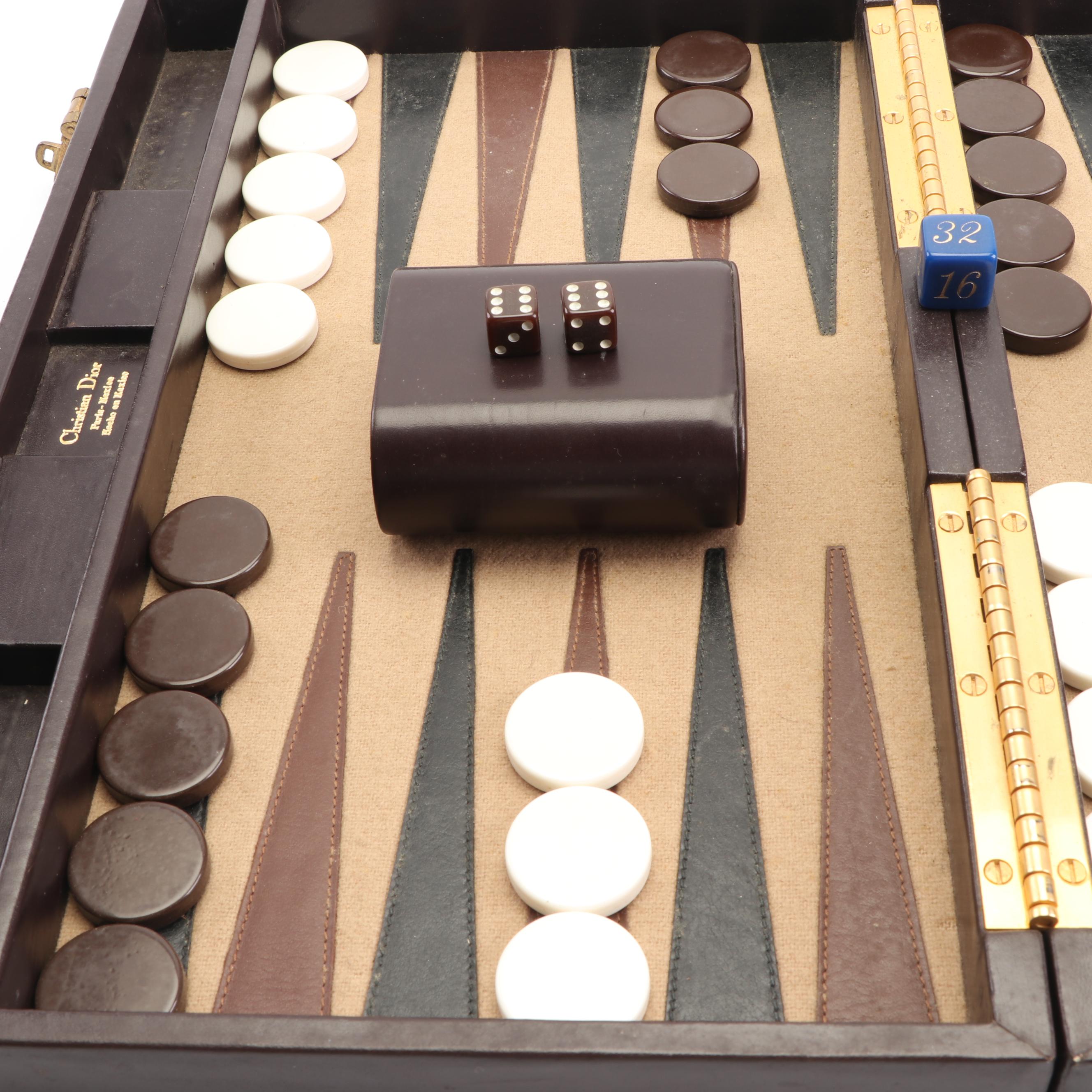 Christian Dior Backgammon Set