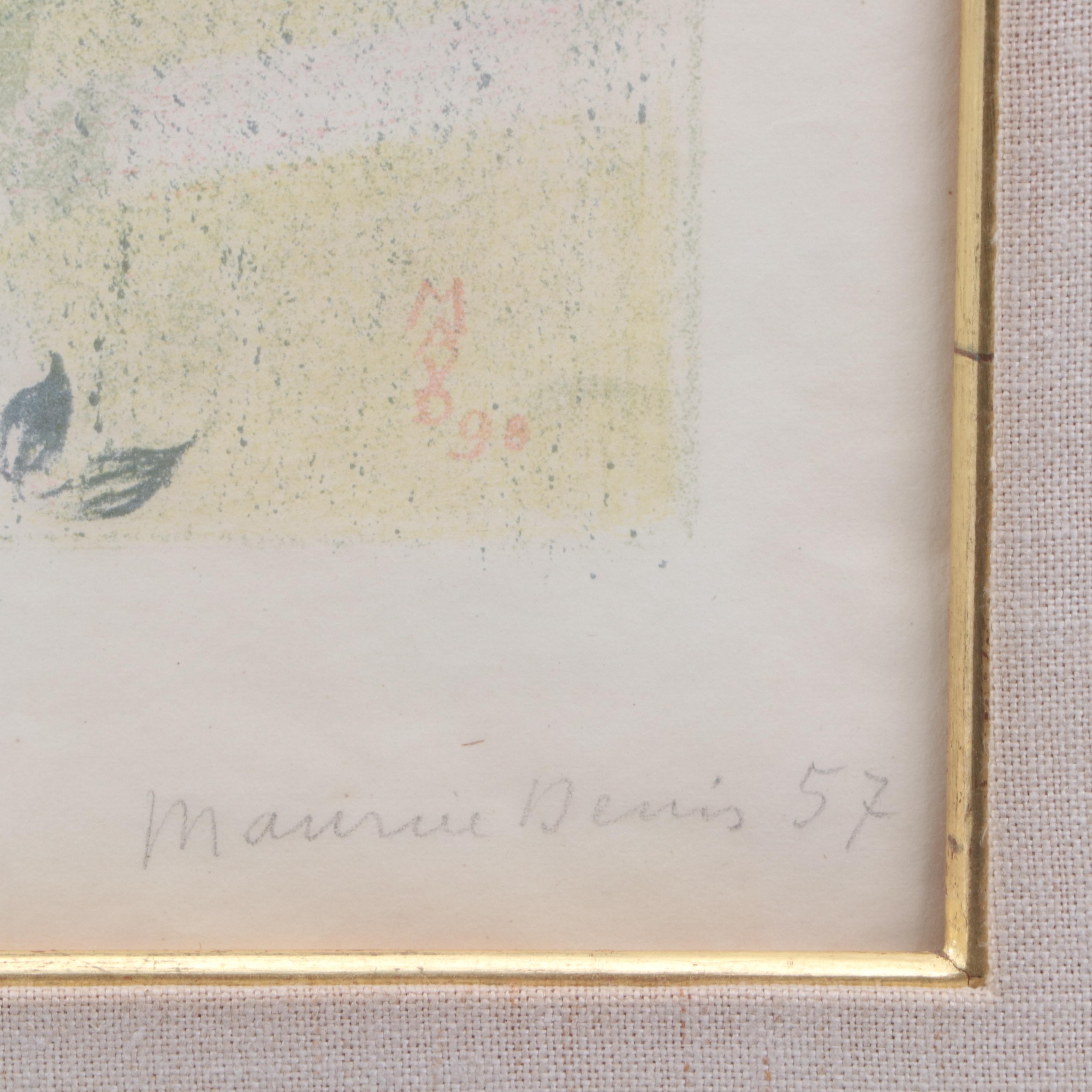 Maurice Denis 1898 "Lithograph Les Crépuscules ont une douceur d'ancienne..."