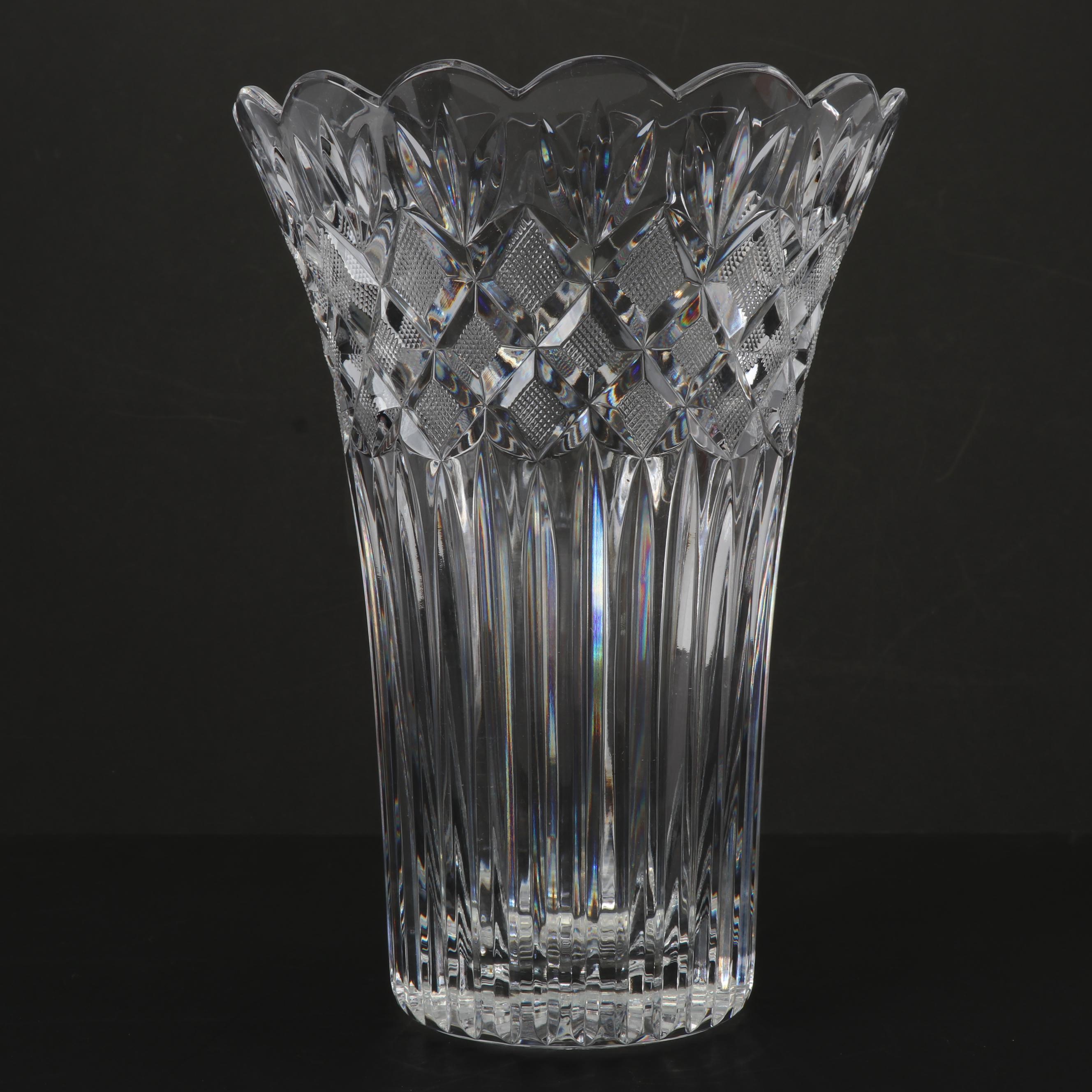 Waterford Crystal "Romance of Ireland Collection: Irish Lace" Vase