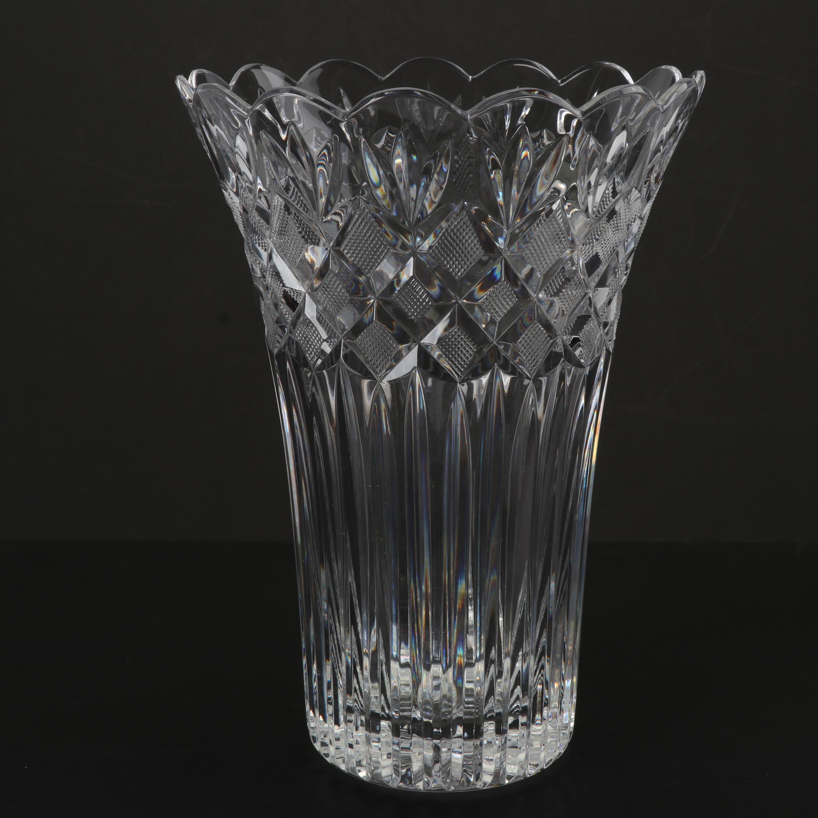 Waterford Crystal "Romance of Ireland Collection: Irish Lace" Vase