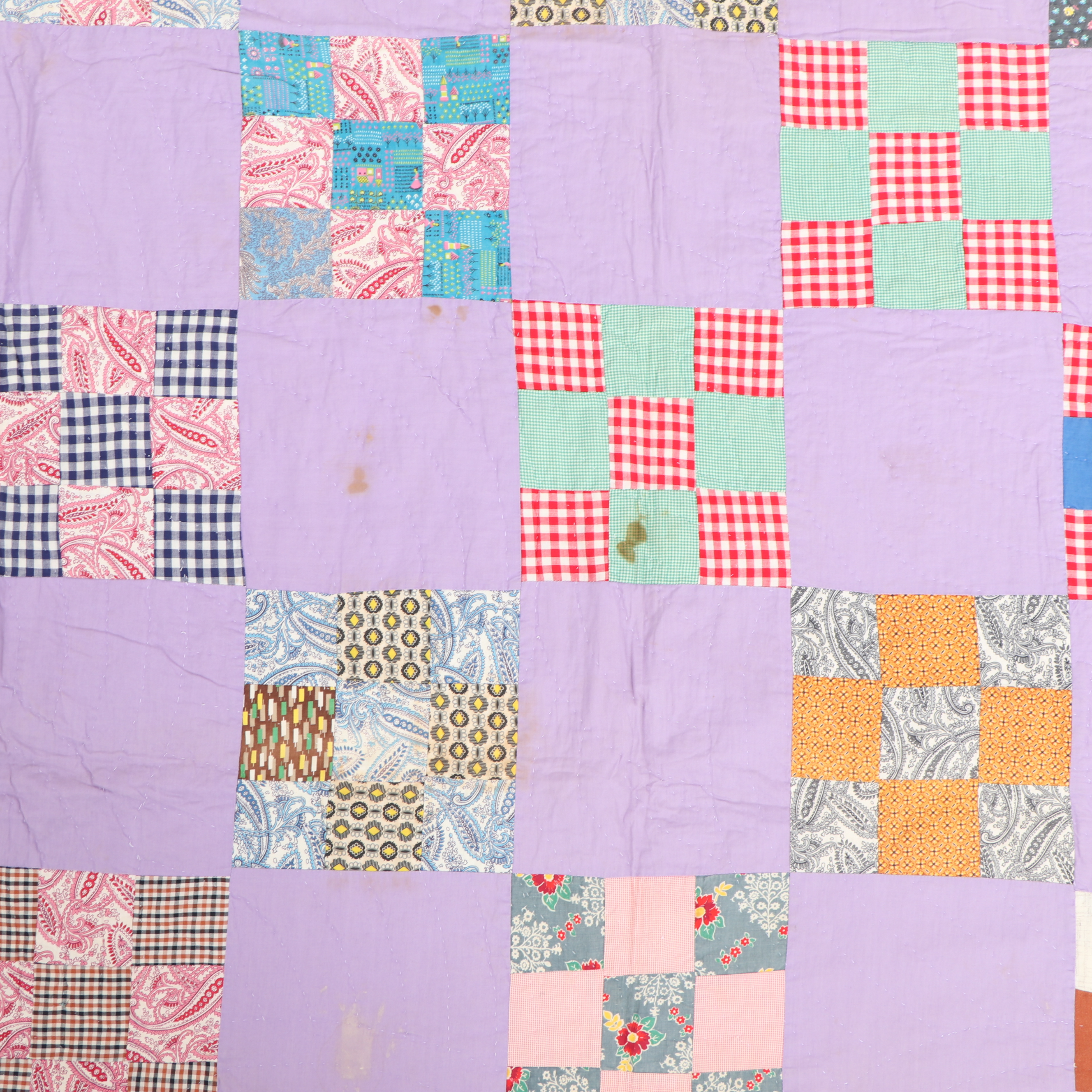 Handmade "Nine-Patch" Quilt