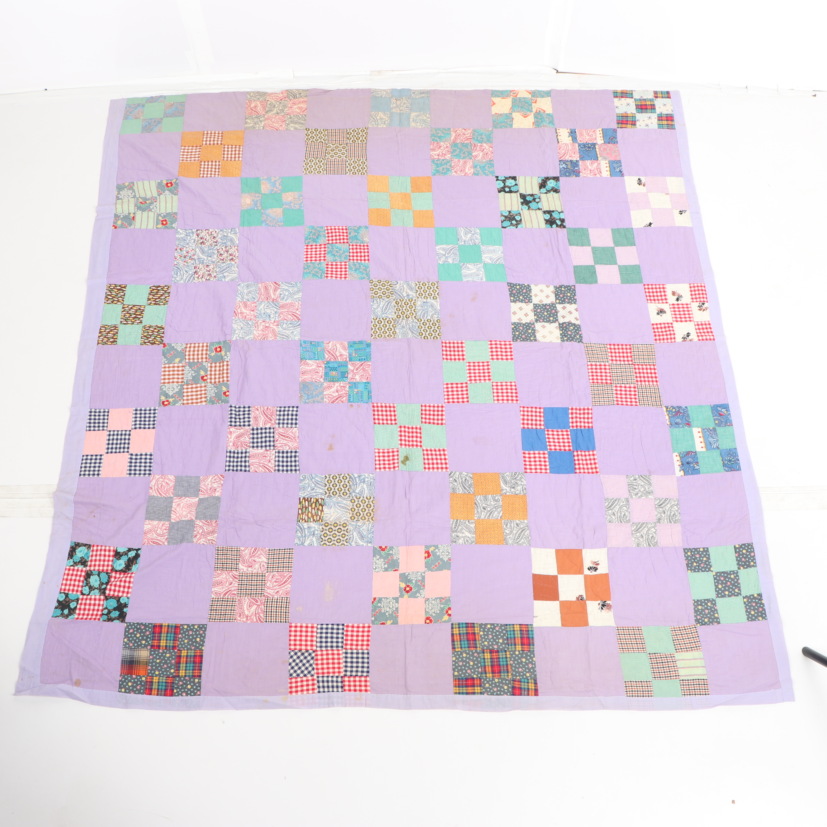 Handmade "Nine-Patch" Quilt