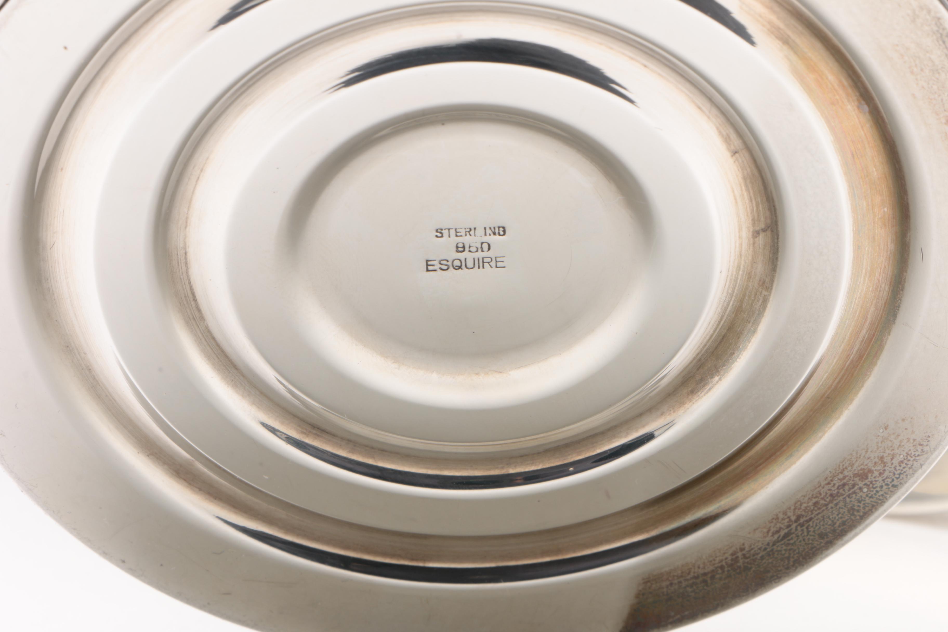 Gorham "Cambridge" Weighted Sterling Candle Holders with 950 Silver Candelabras