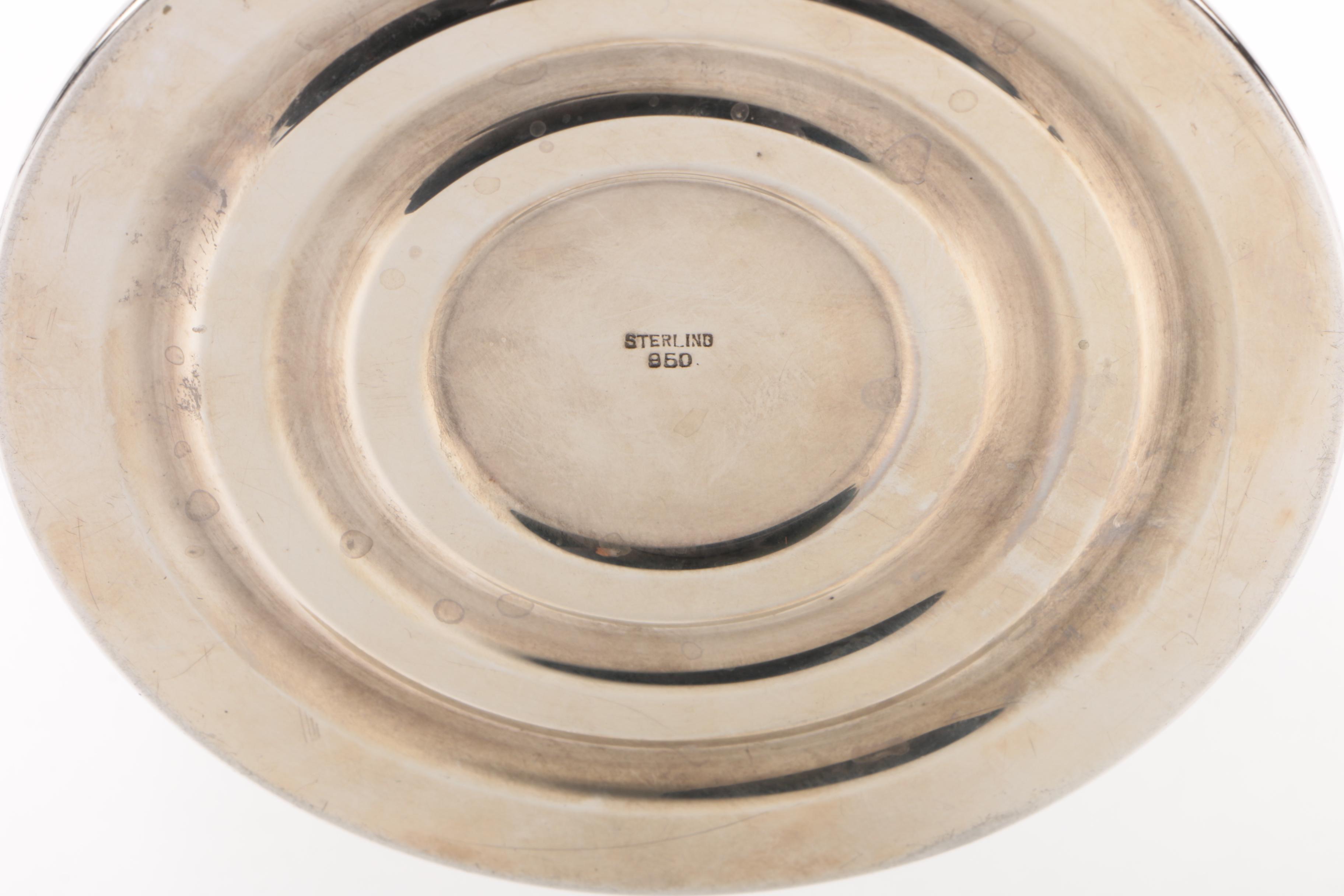 Gorham "Cambridge" Weighted Sterling Candle Holders with 950 Silver Candelabras