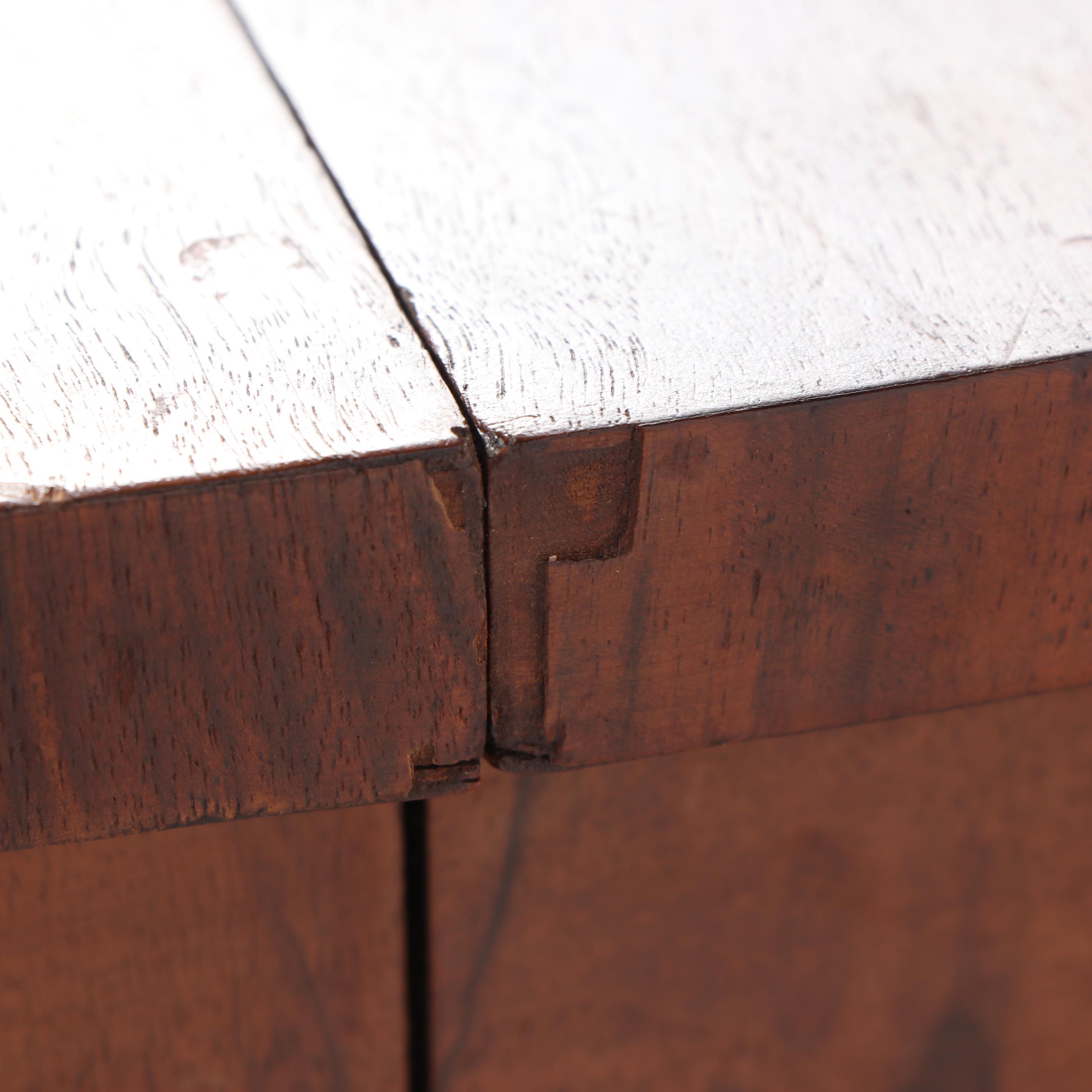 Empire Style Mahogany Dining Table on Casters, 20th Century