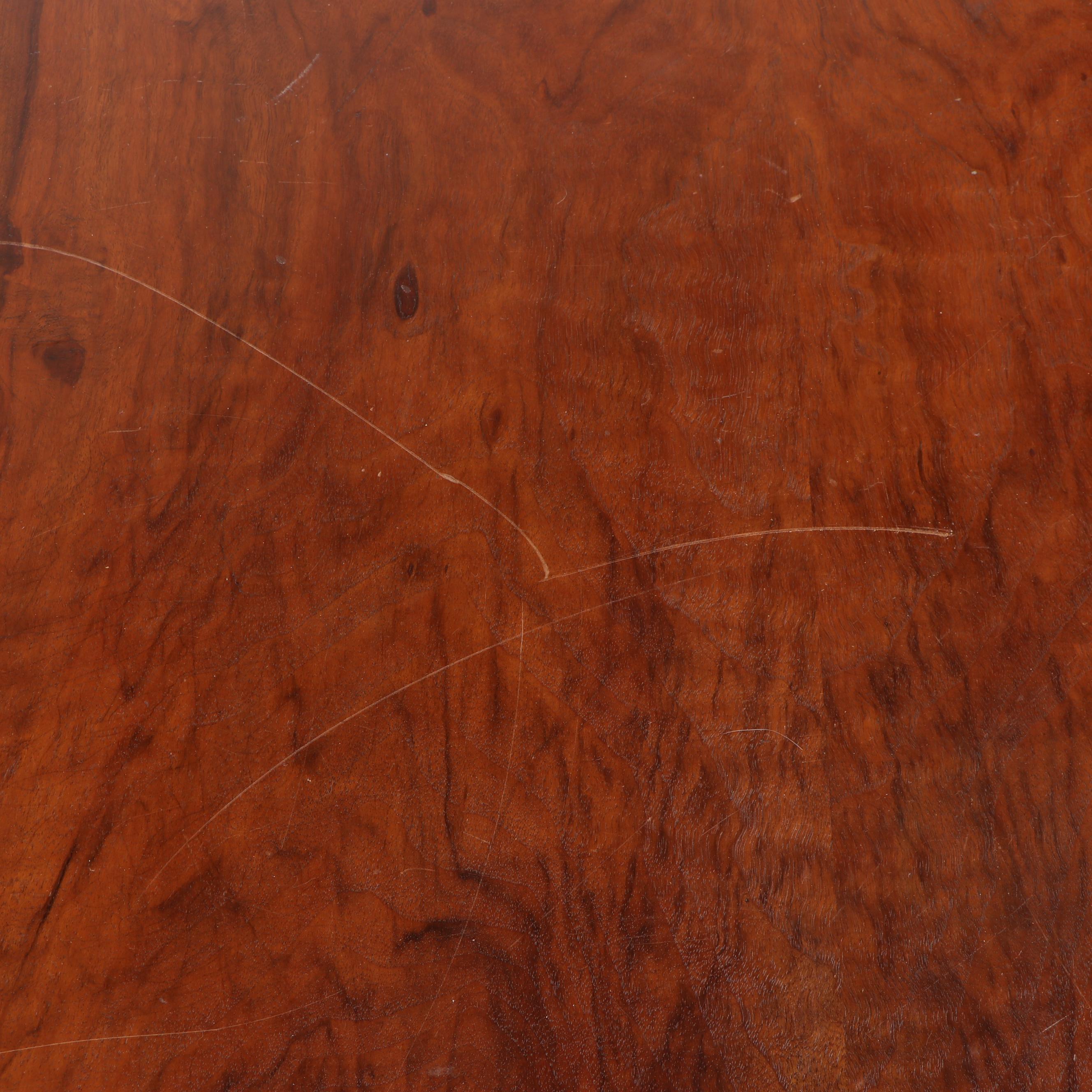Empire Style Mahogany Dining Table on Casters, 20th Century