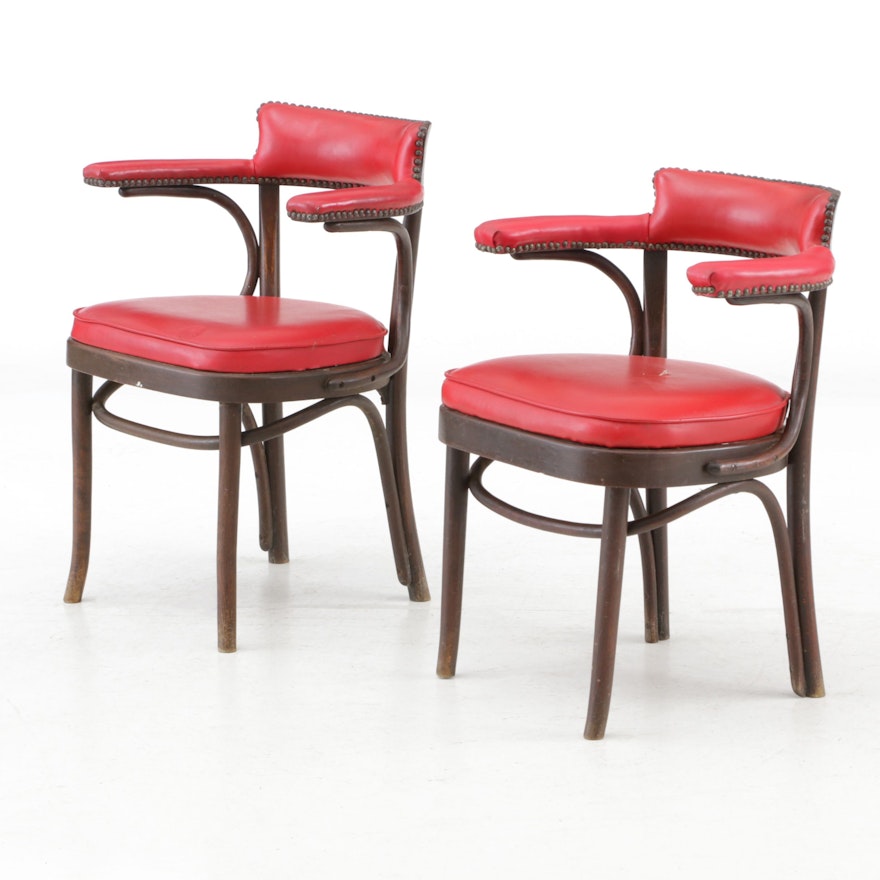 Kenwood Golf and Country Club Bentwood Armchairs by Thonet, Mid-20th Century