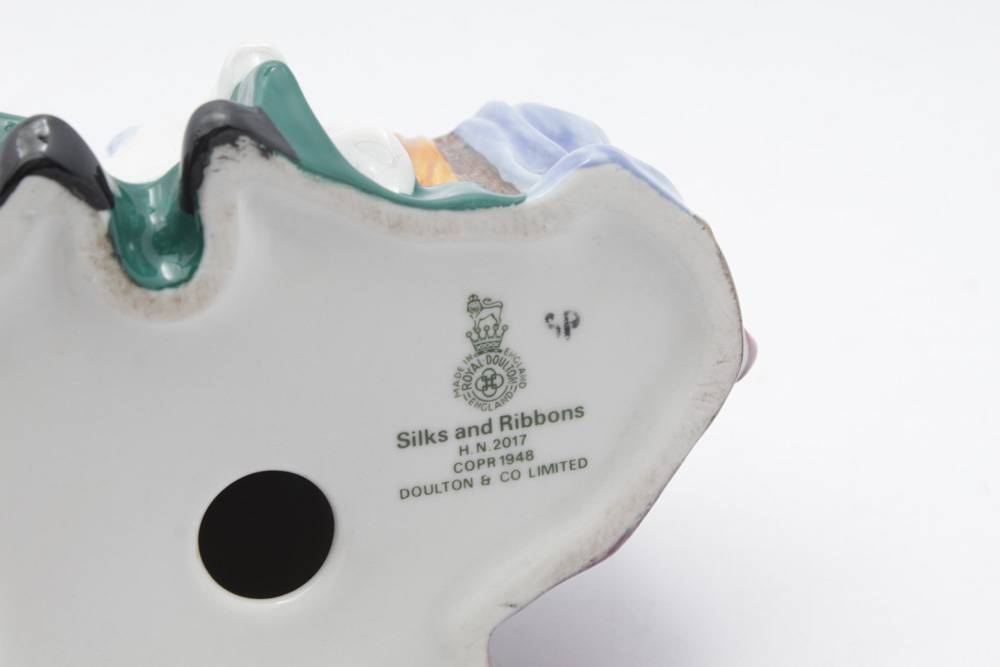 Royal Doulton "Silks and Ribbons", "Pretty Polly" and "Nanny" Figurines