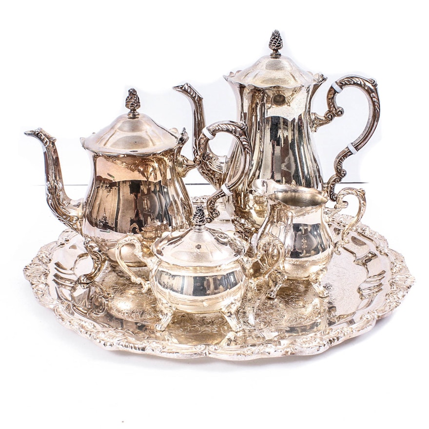 Leonard Silver Plate Coffee and Tea Service