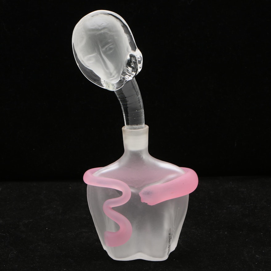 Elena Abstract Figural Blown Glass Perfume Bottle