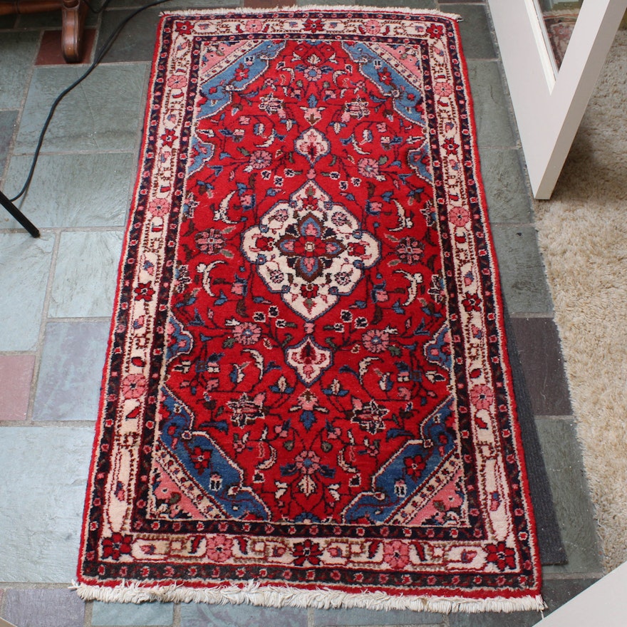 Vintage Hand-Knotted Persian Rug