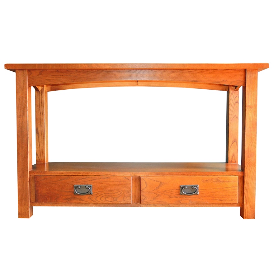 Mission Style Console Table by Peter-Revington Furniture