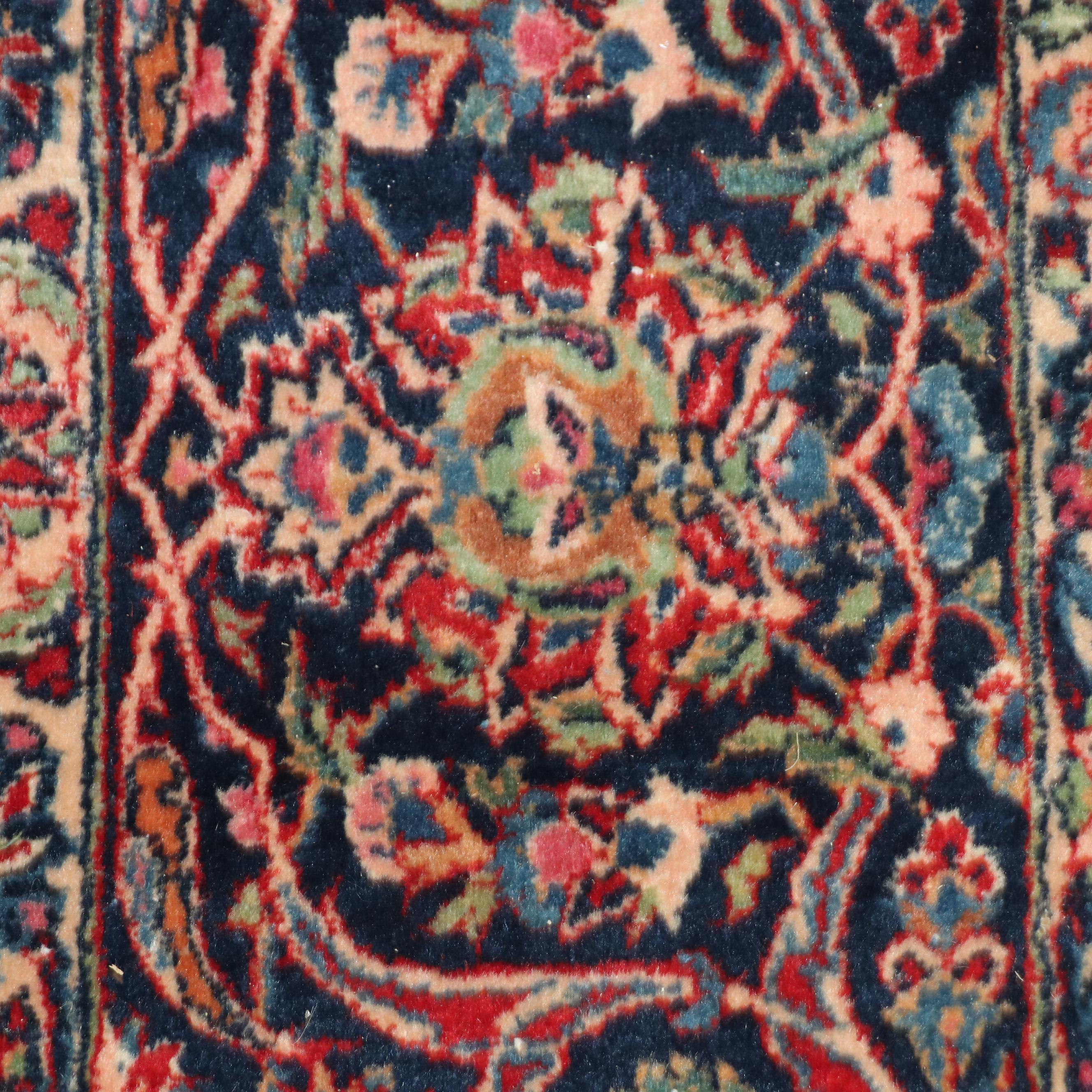 Hand-Knotted Indian Agra Wool Room Sized Rug