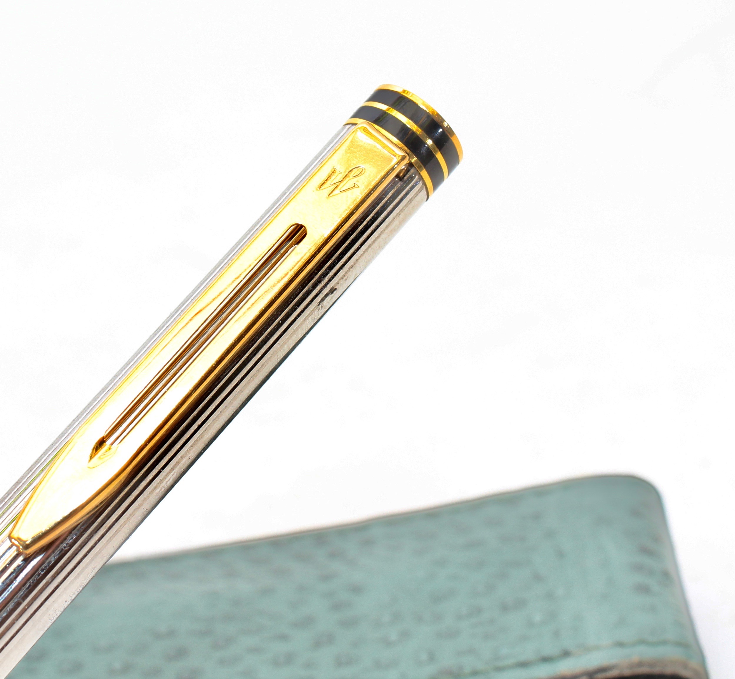 Waterman Ballpoint Pen and Brass Crab Magnifying Glass