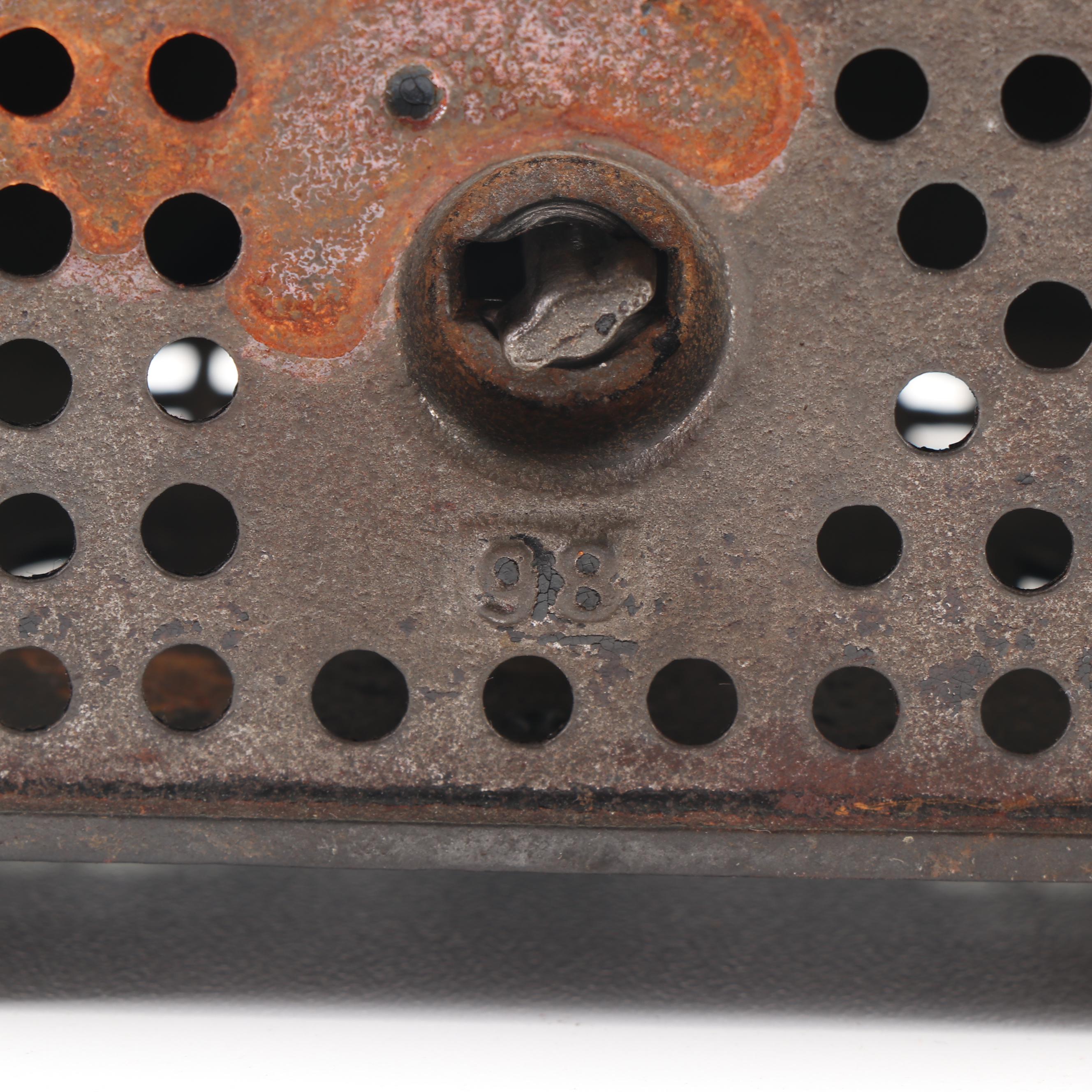 Vintage Cast Iron Bank Resembling House