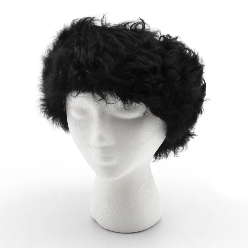 UGG Australia Black Shearling Wide Head Band
