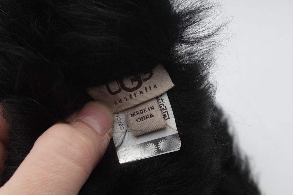 UGG Australia Black Shearling Wide Head Band
