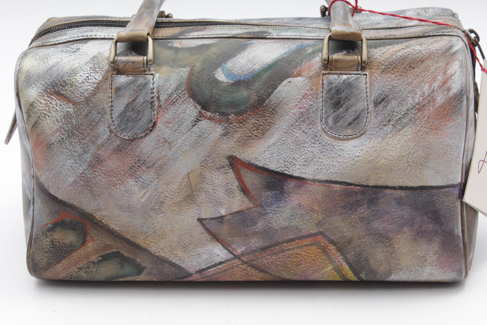 Jane Yoo Hand-Painted on Leather Handbag