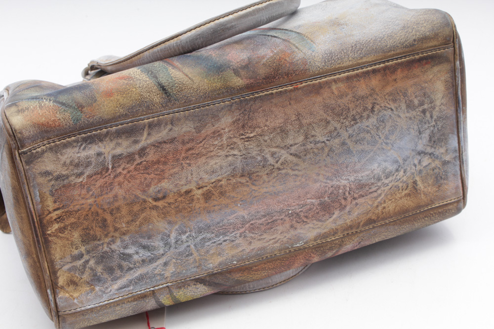 Jane Yoo Hand-Painted on Leather Handbag