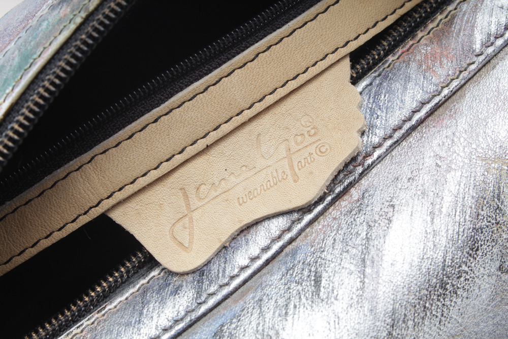 Jane Yoo Hand-Painted on Leather Handbag