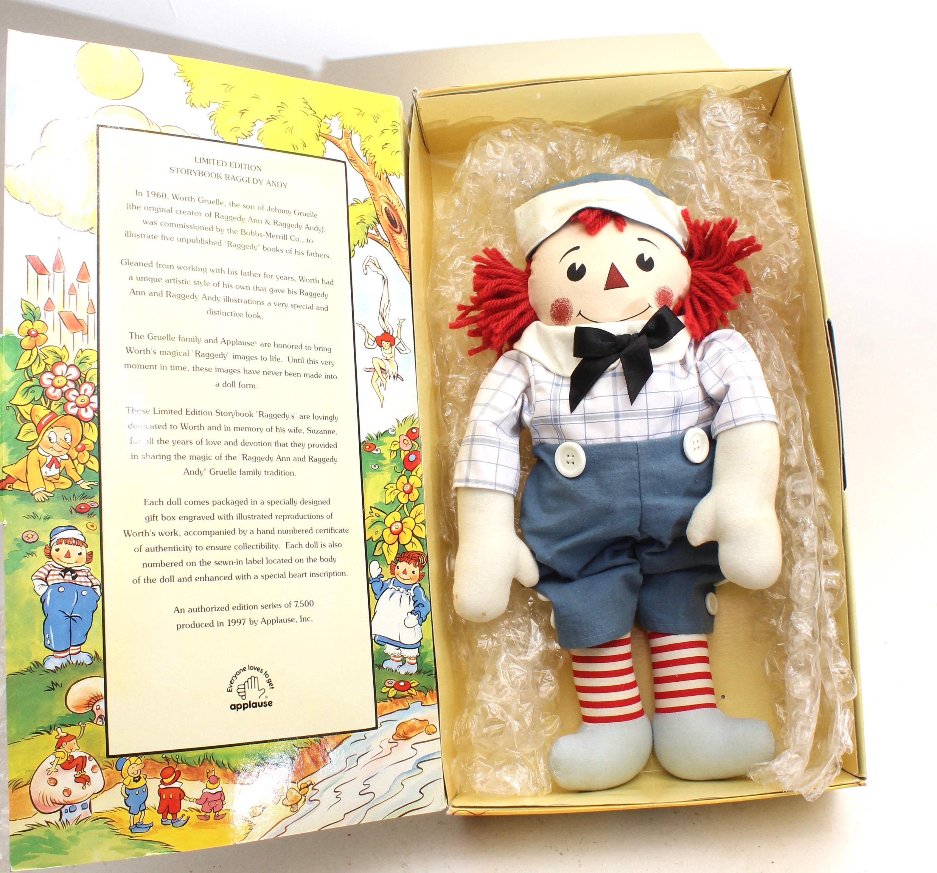 Limited Edition Raggedy Ann and Andy Dolls in Original Boxes With Certificates