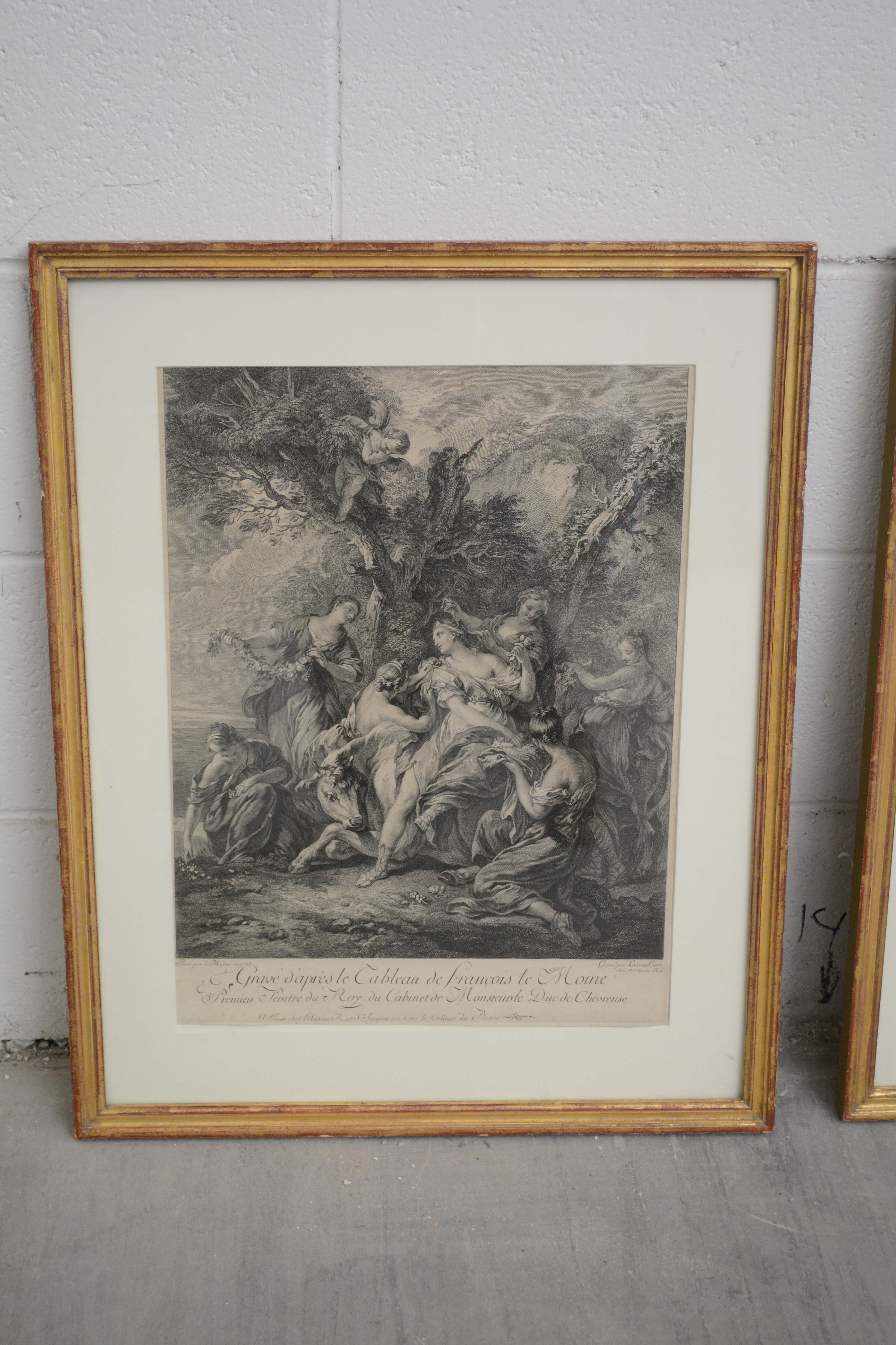 Engravings After Laurent Cars Featuring "Céphale enlevé par L'Aurore"