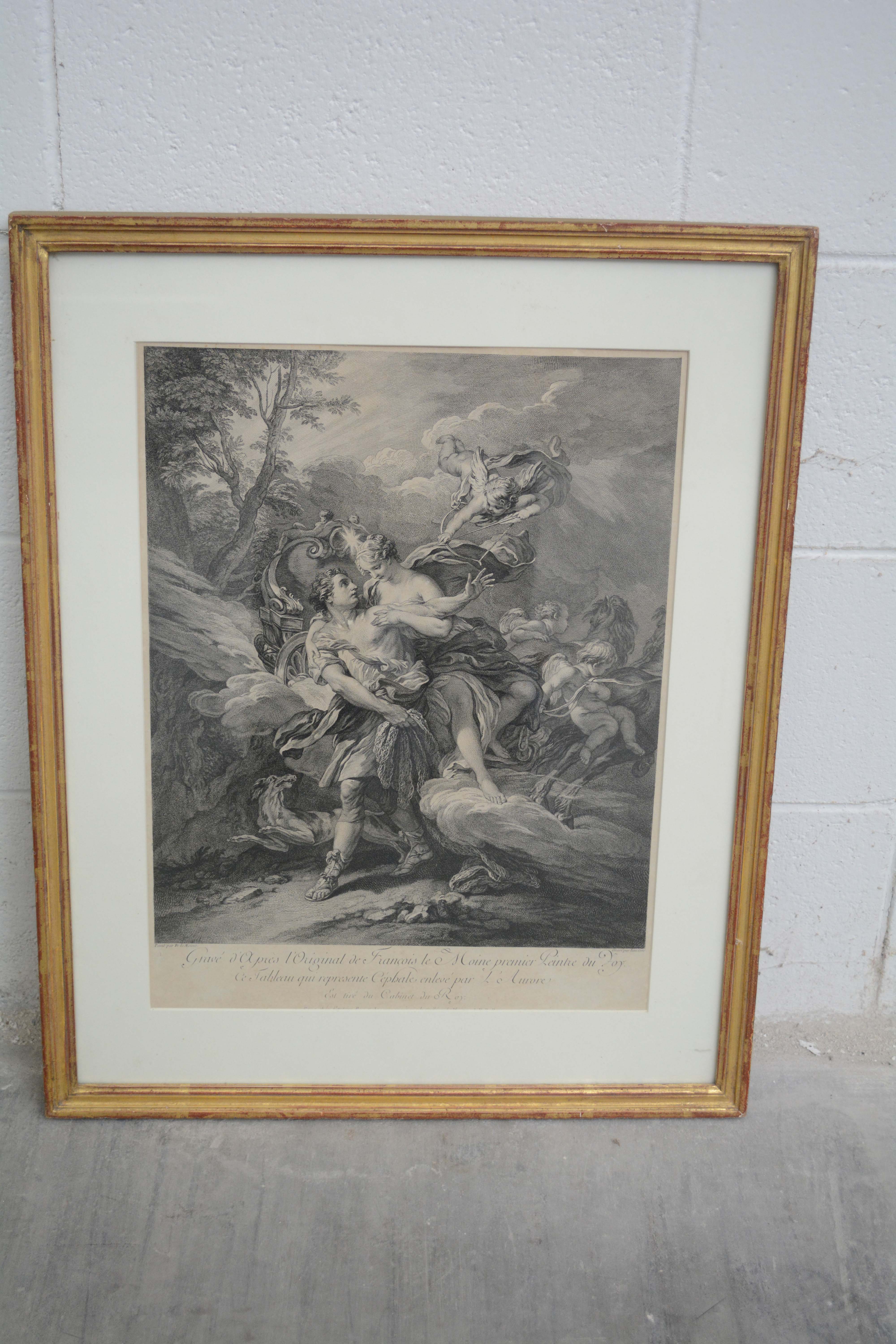 Engravings After Laurent Cars Featuring "Céphale enlevé par L'Aurore"