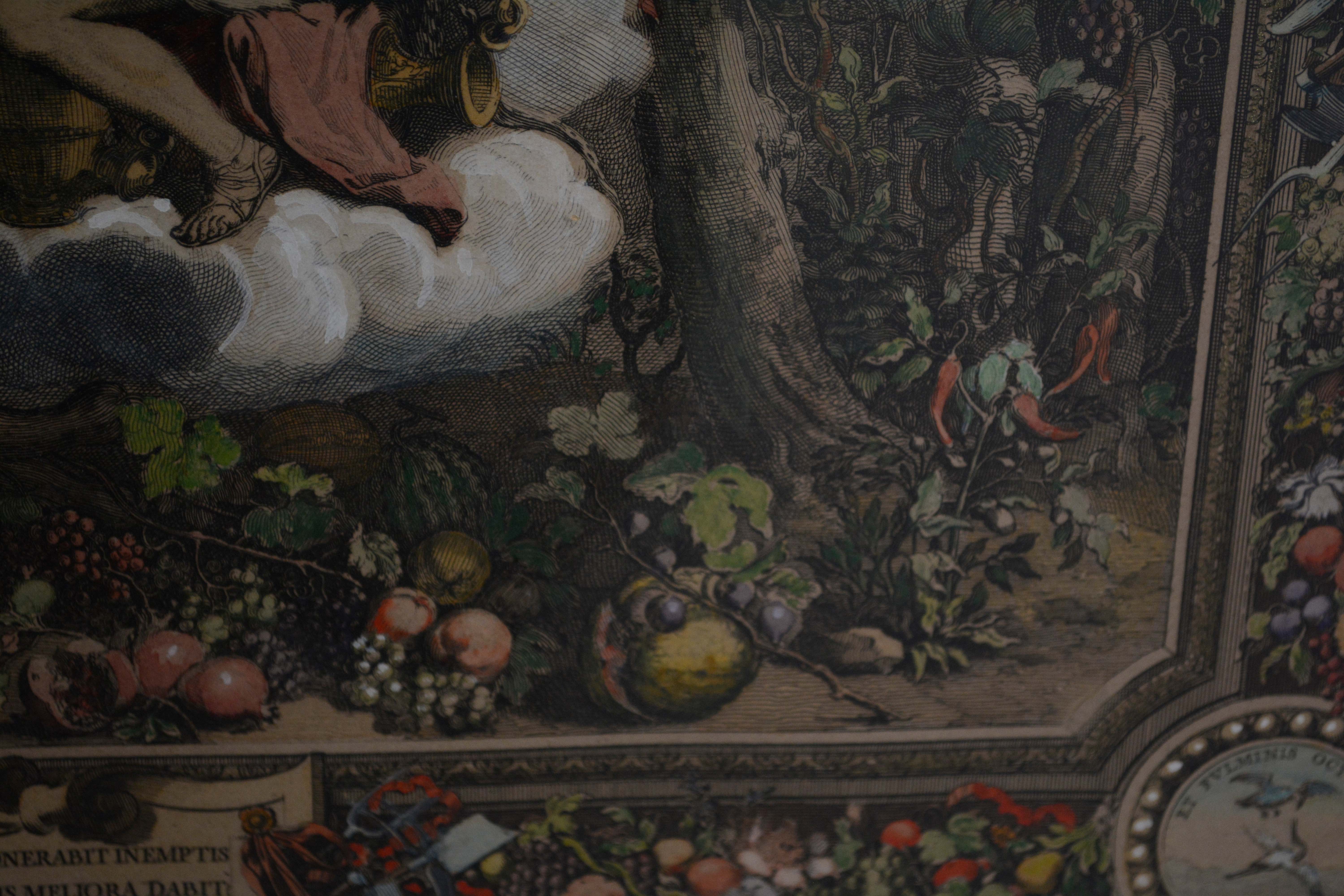 Allegorical Hand-Colored Engravings after Charles le Brun