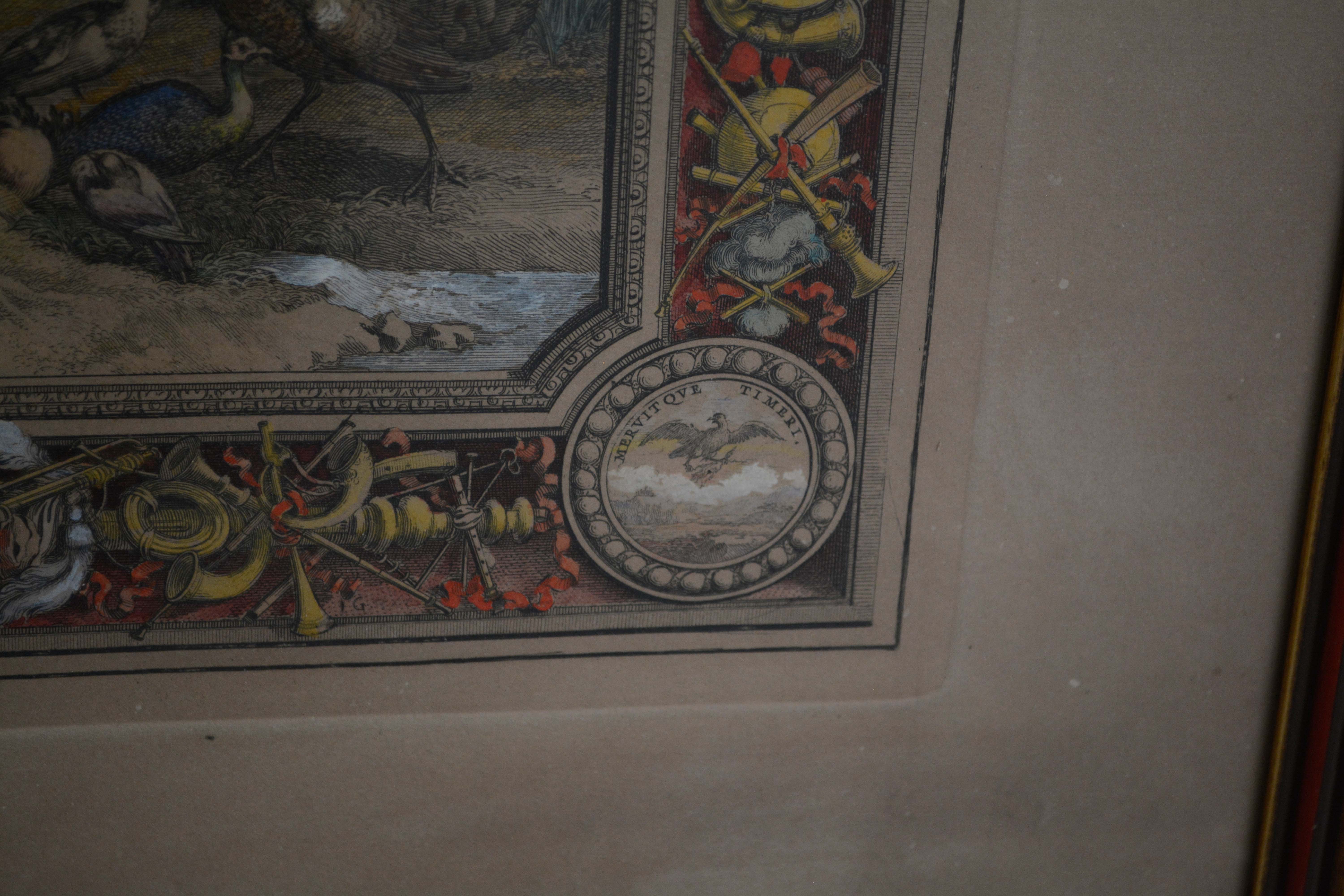 Allegorical Hand-Colored Engravings after Charles le Brun