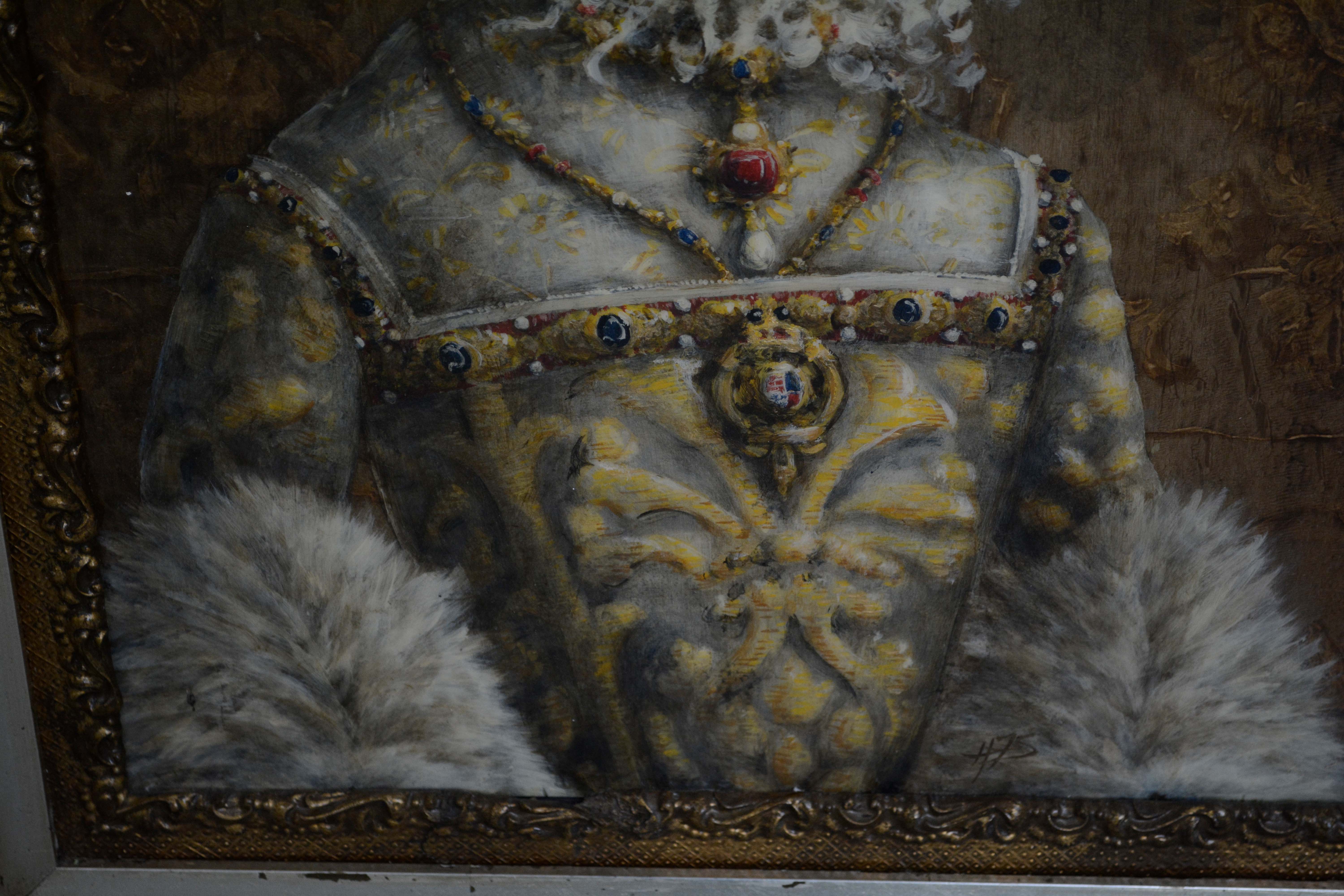 Anthropomorphic Sheep Portrait Oil Painting