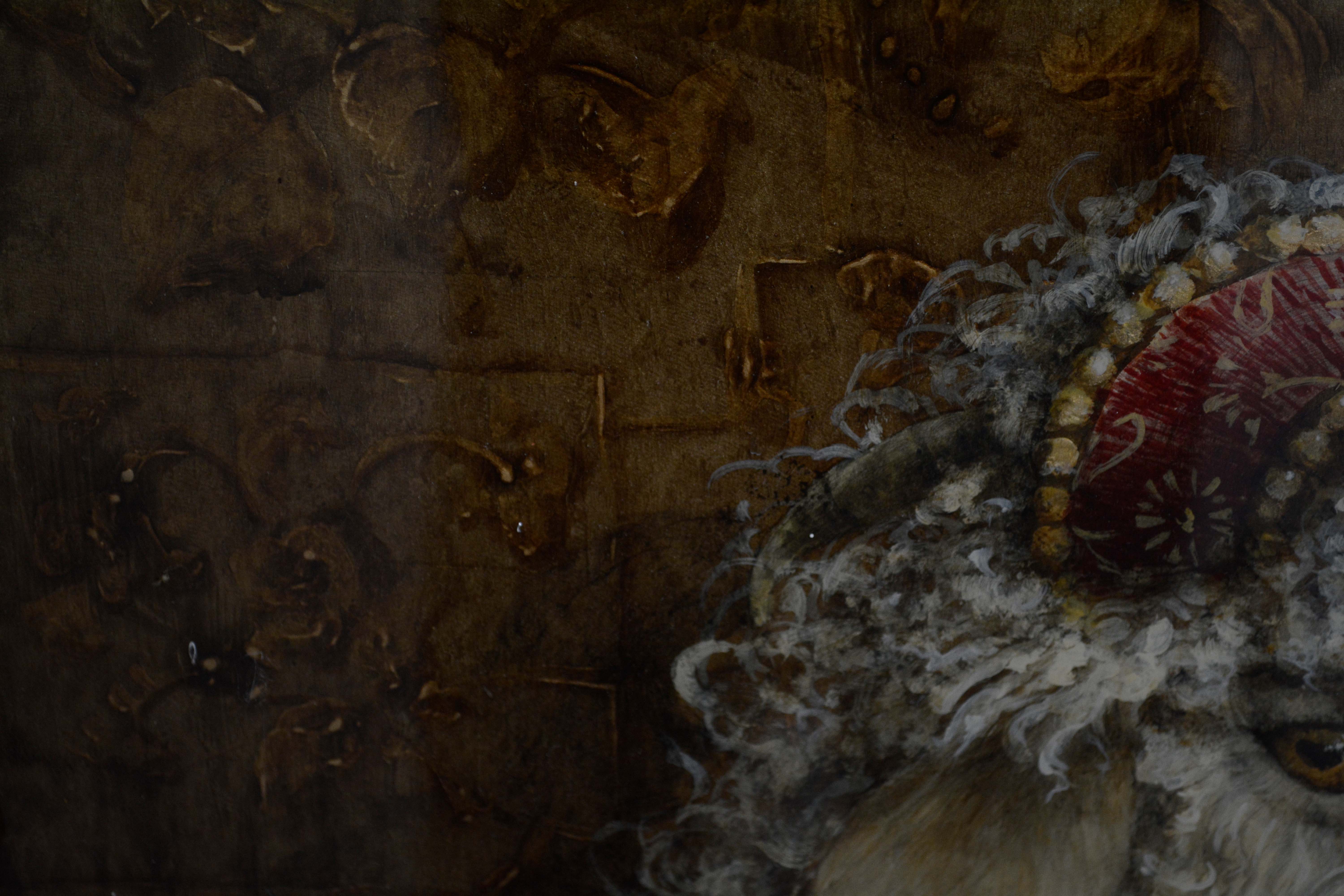 Anthropomorphic Sheep Portrait Oil Painting