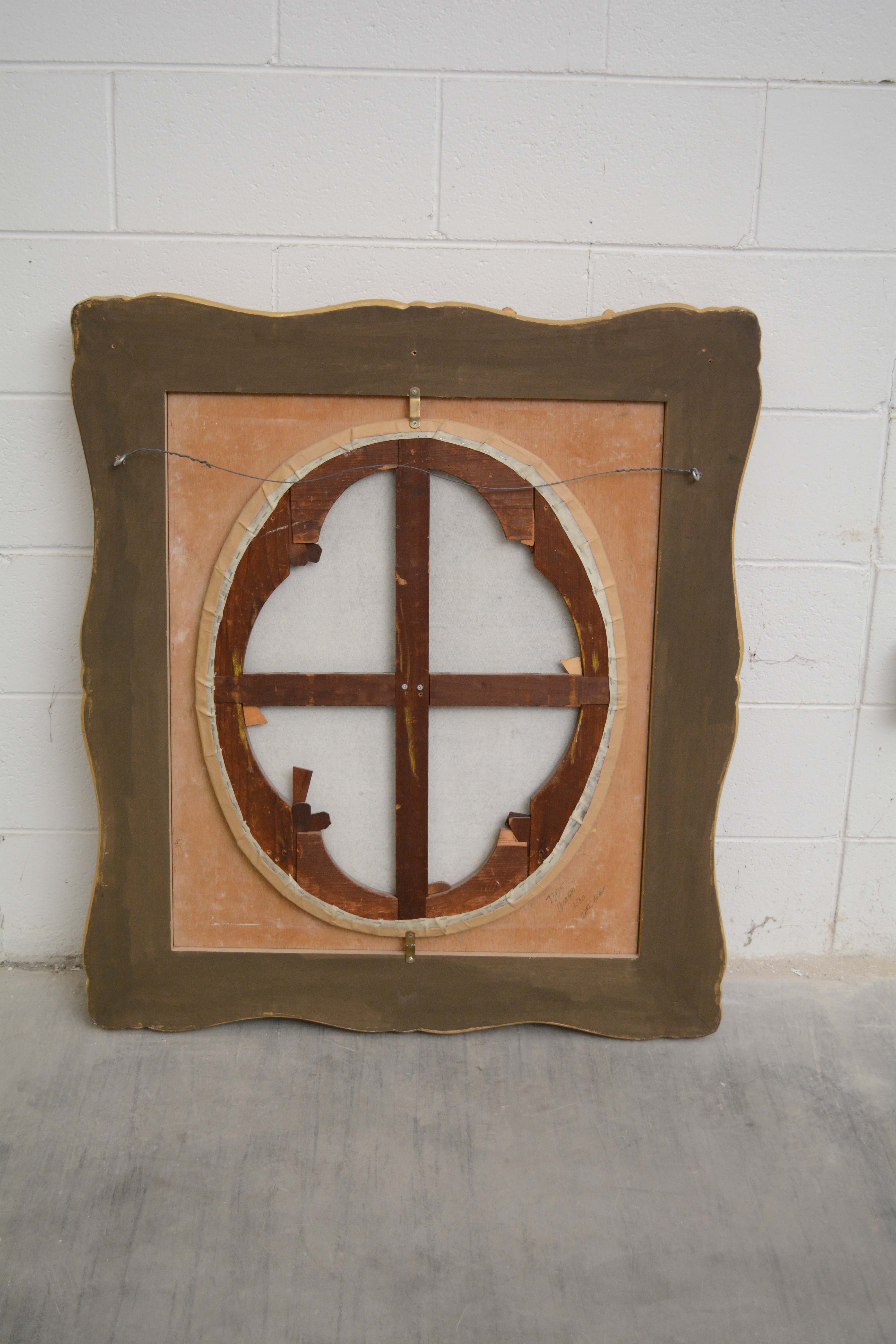 Oil Painting of Woman in a Garden