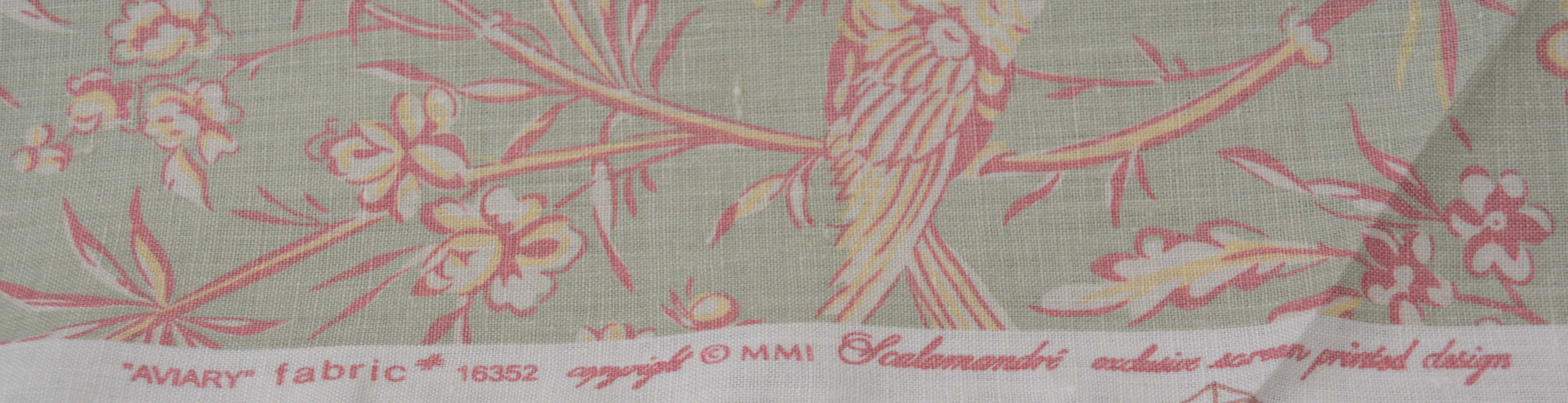 Scalamandre "Aviary" Upholstery Fabric Bolt